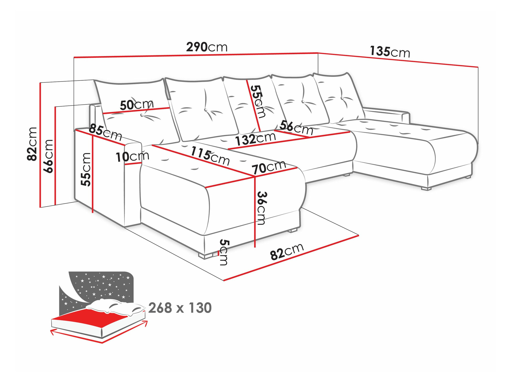 Hoekbank Memphis 106 (Lux 28 Strona)