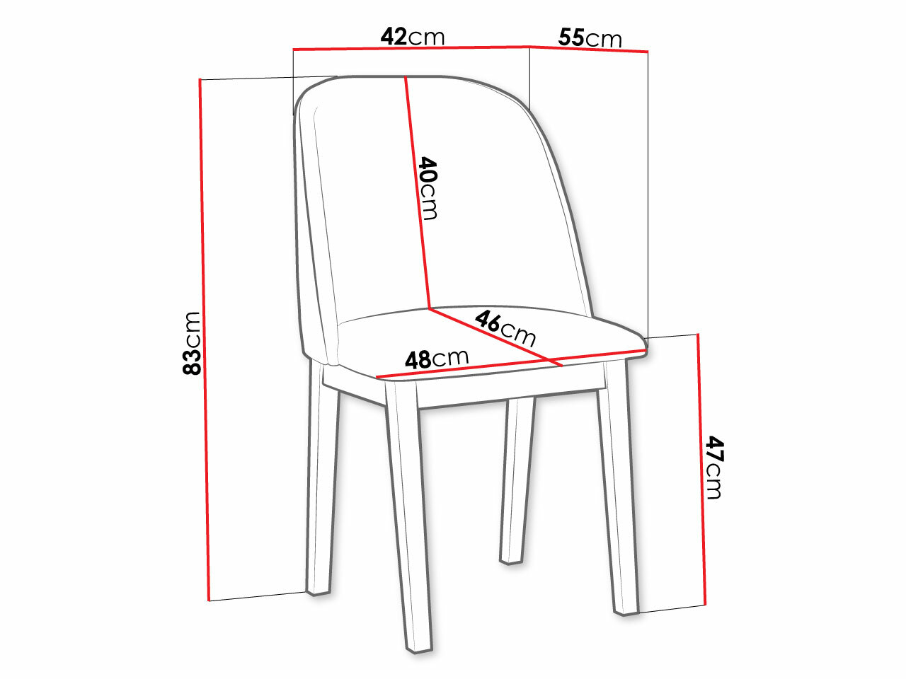 Stoel Victorville 332 (Sonoma eik)