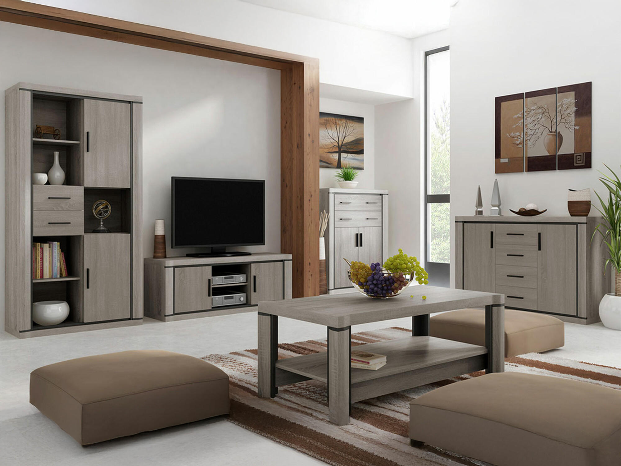 Woonkamerset Lorelie 124 (Truffel eiken)