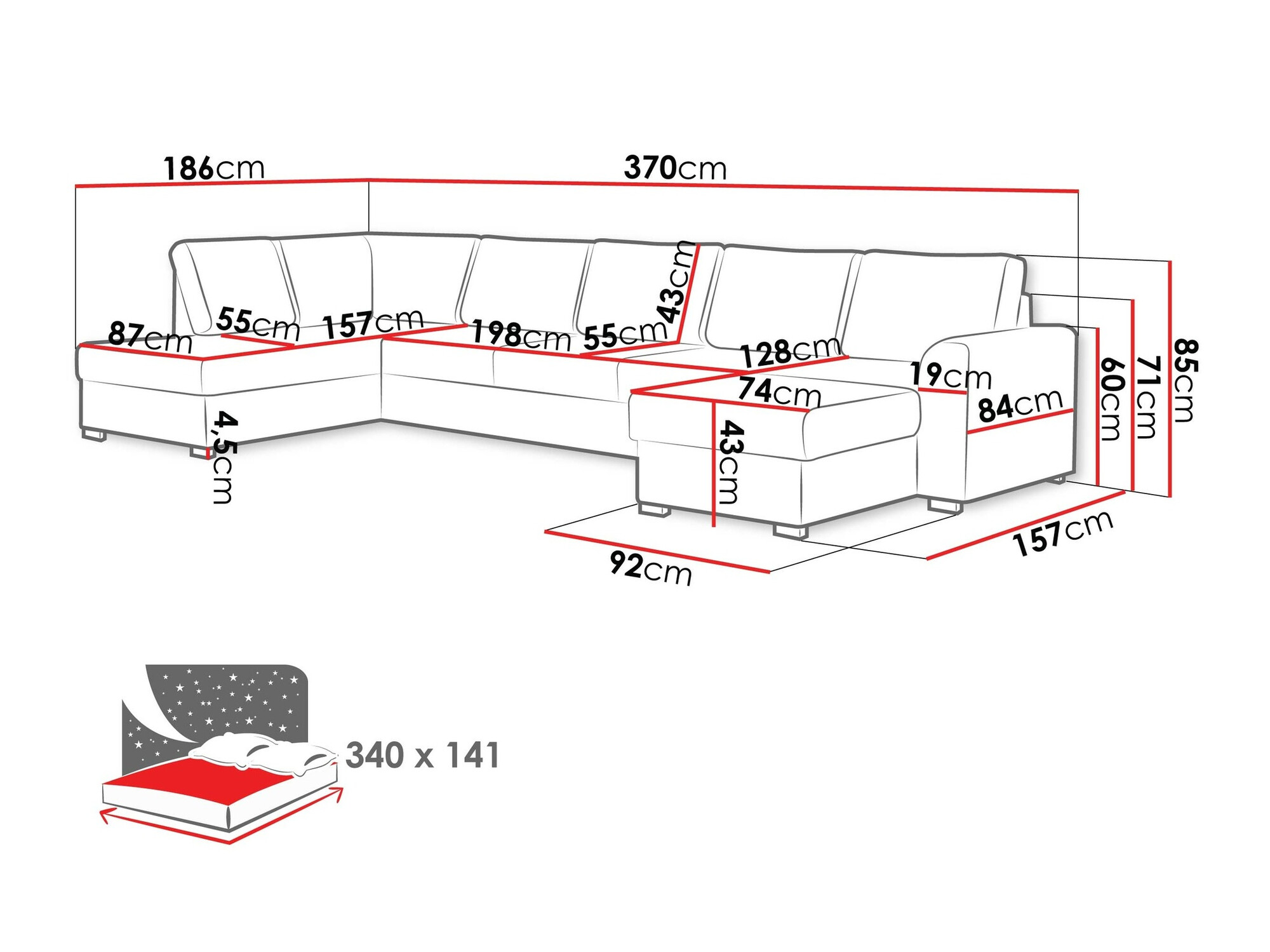 Hoekbank Comfivo 191 (Flow 06)