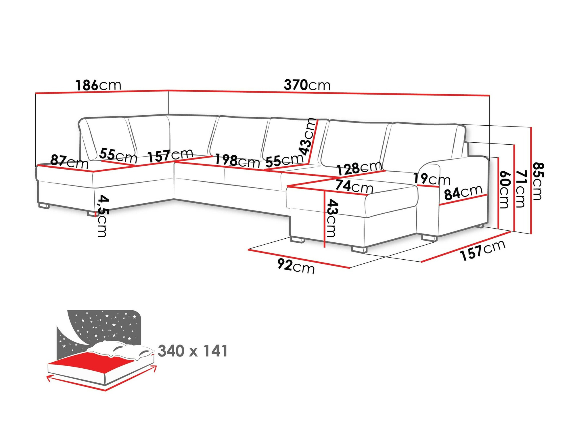 Hoekbank Comfivo 191 (Wave 05)