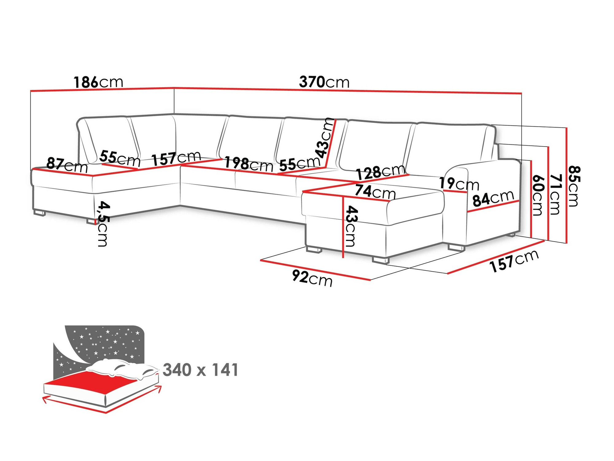Hoekbank Comfivo Flumen I (Twist 23)