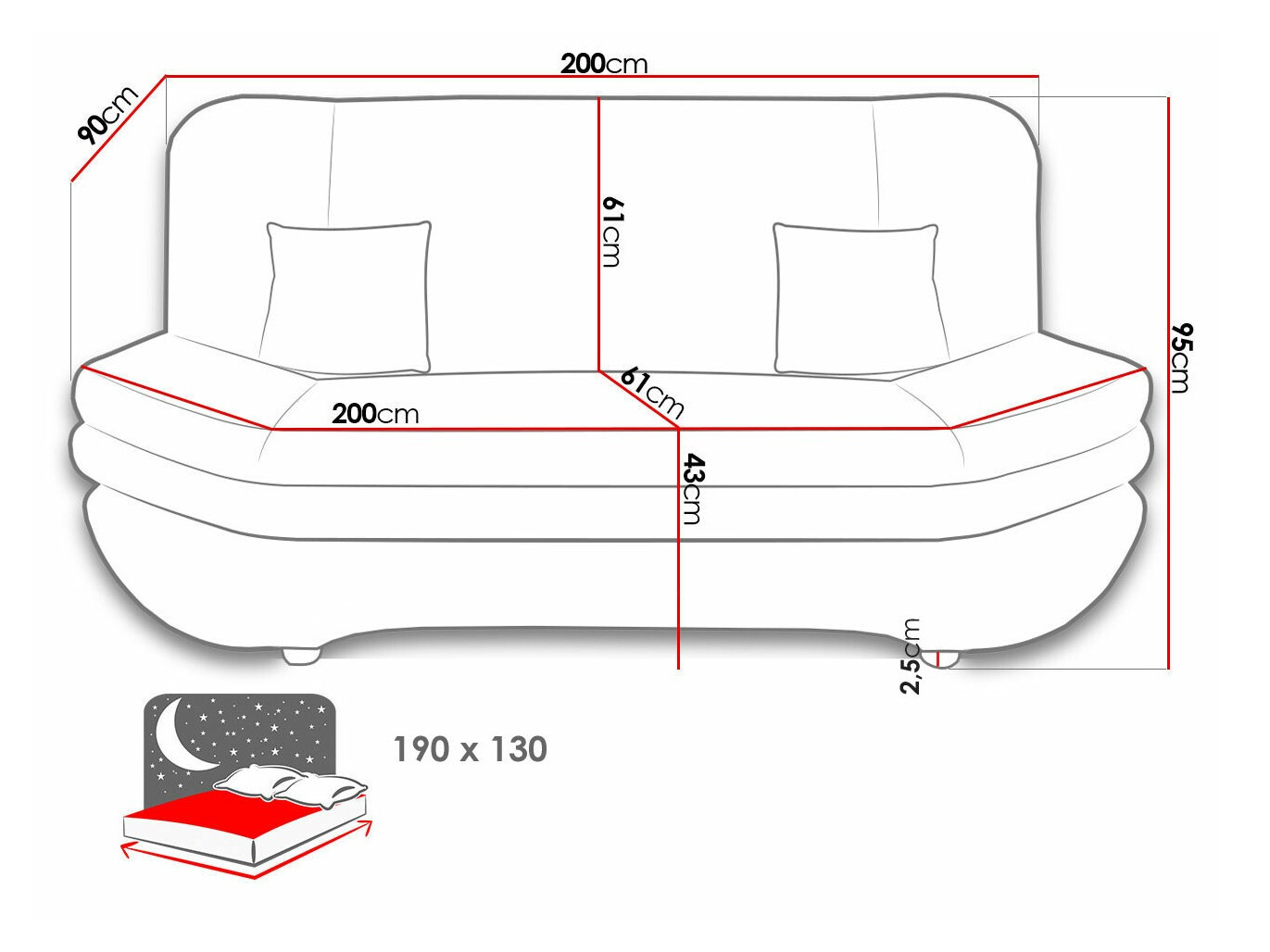 Slaapbank Comfivo 234 (Flow 06)
