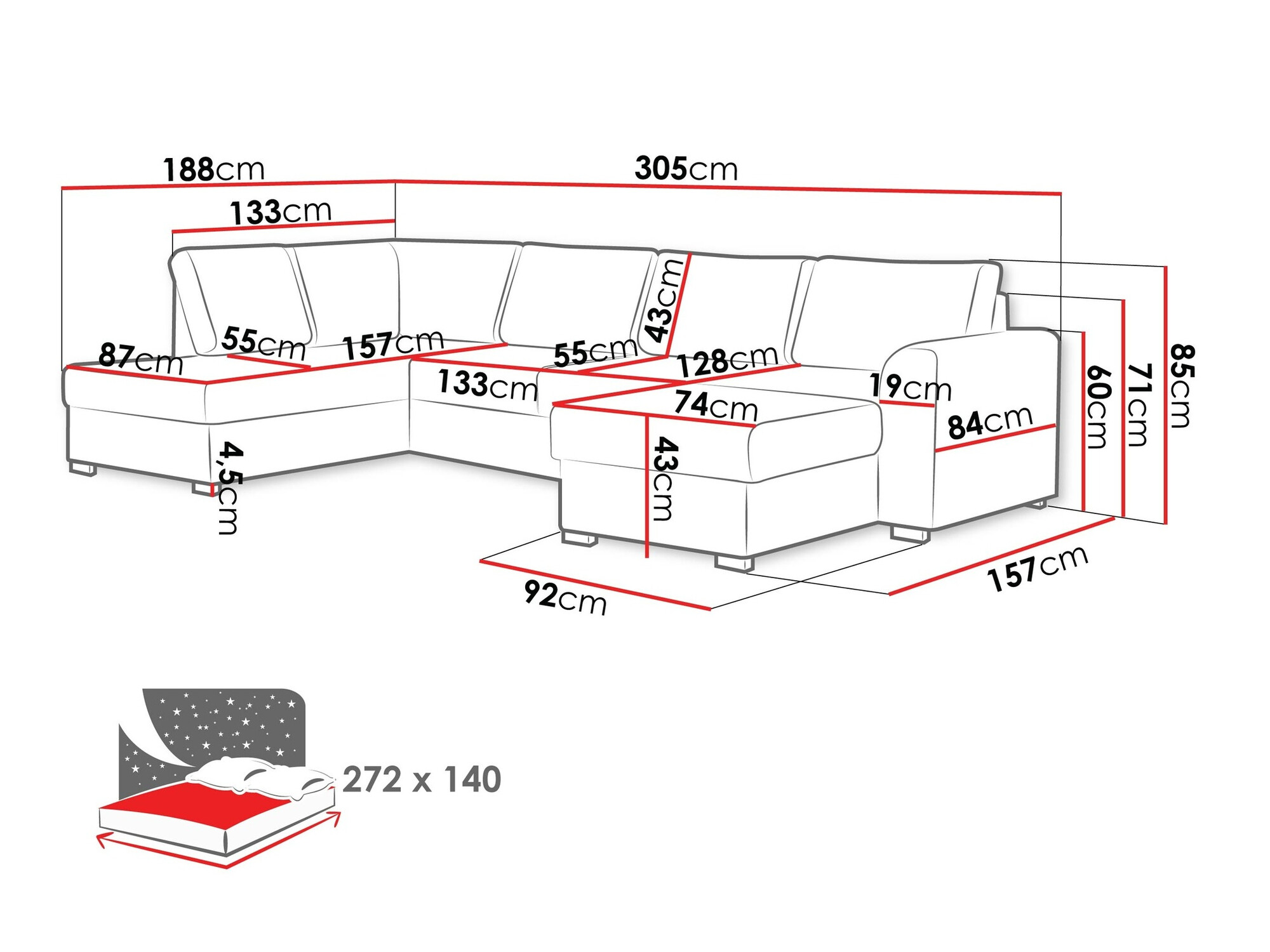 Hoekbank Comfivo 189 (Flow 06)