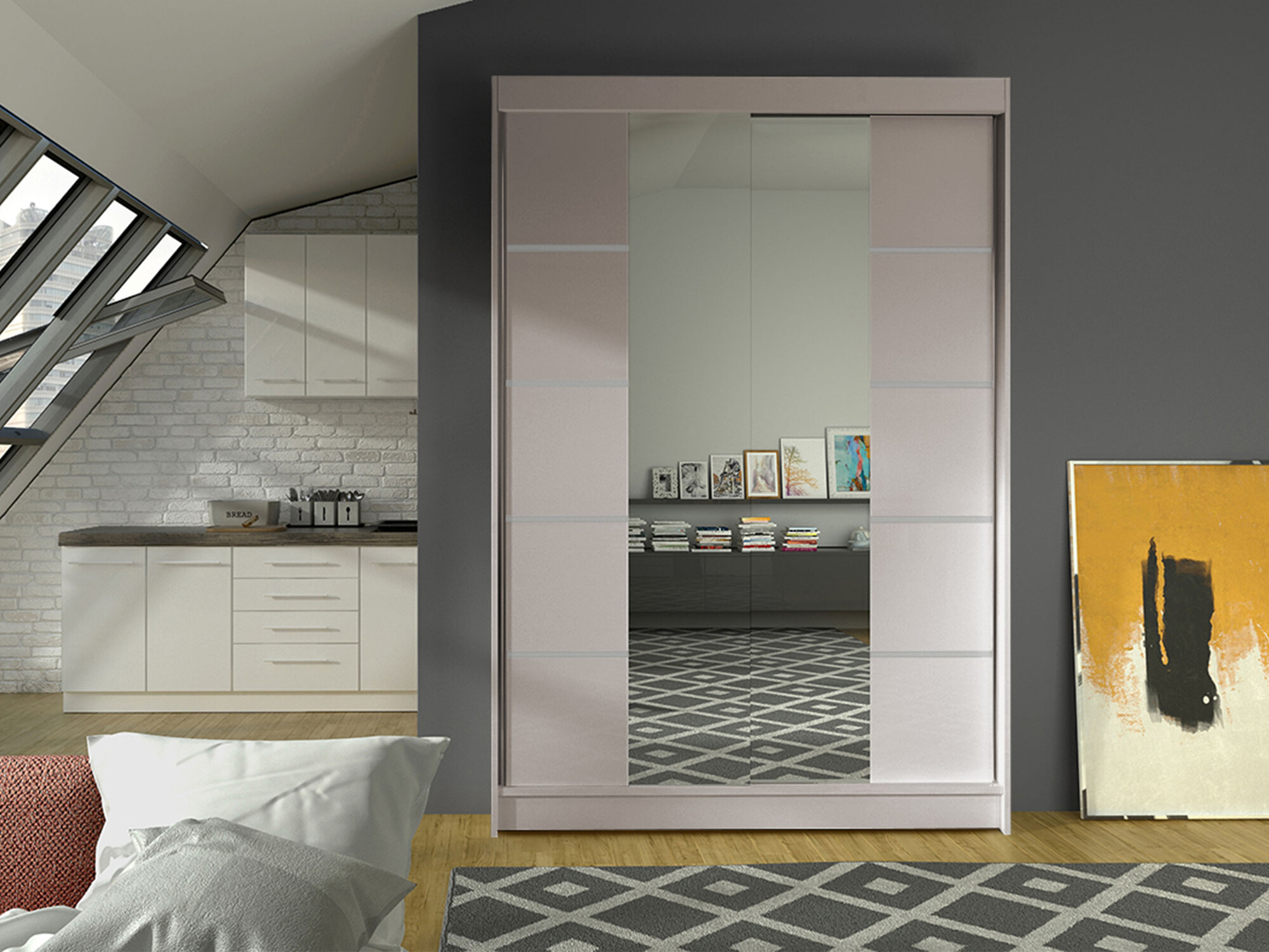 Kledingkast Closico 151 (Kasjmier)