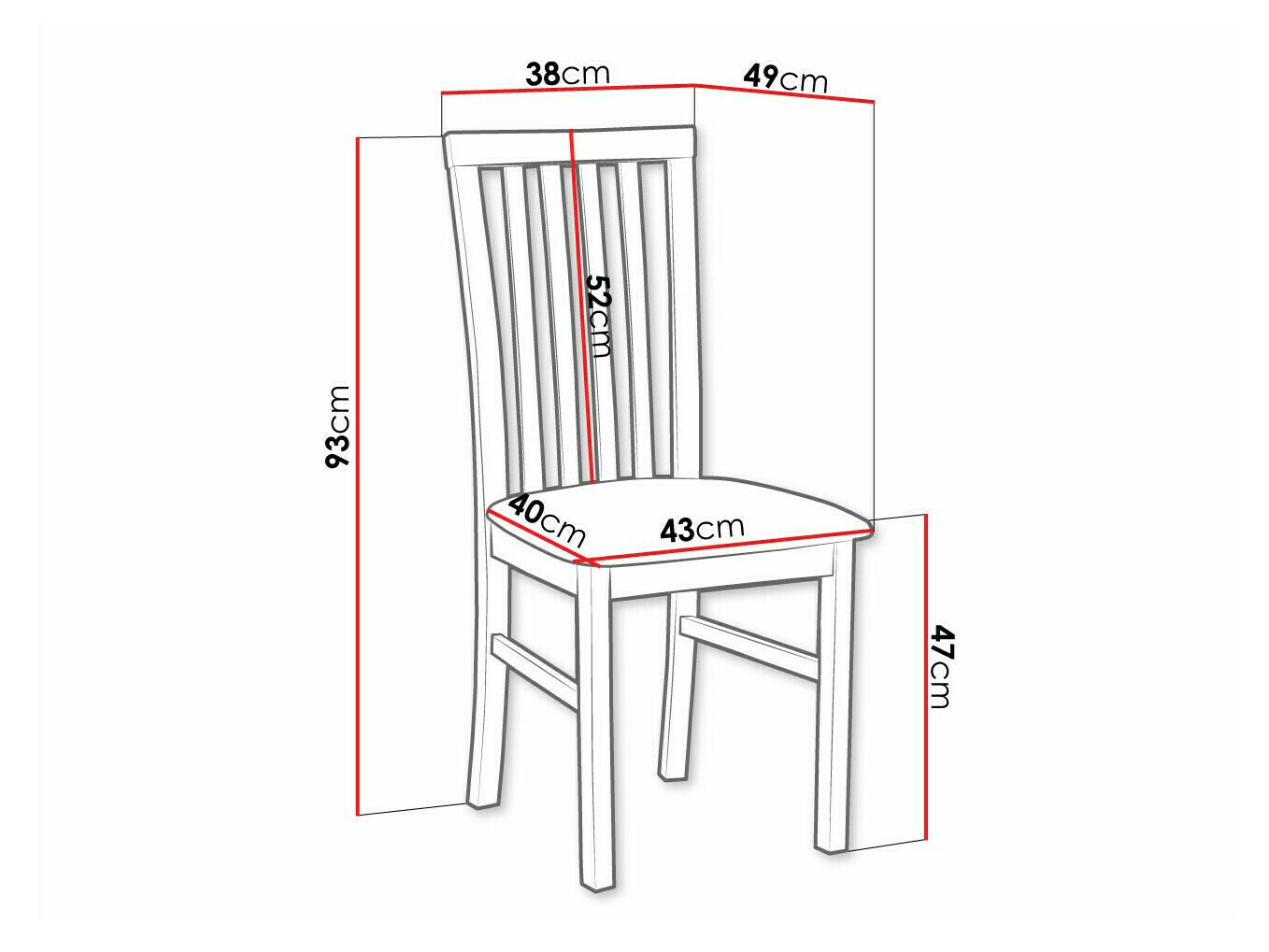 Stoel Victorville 155 (Zwart)