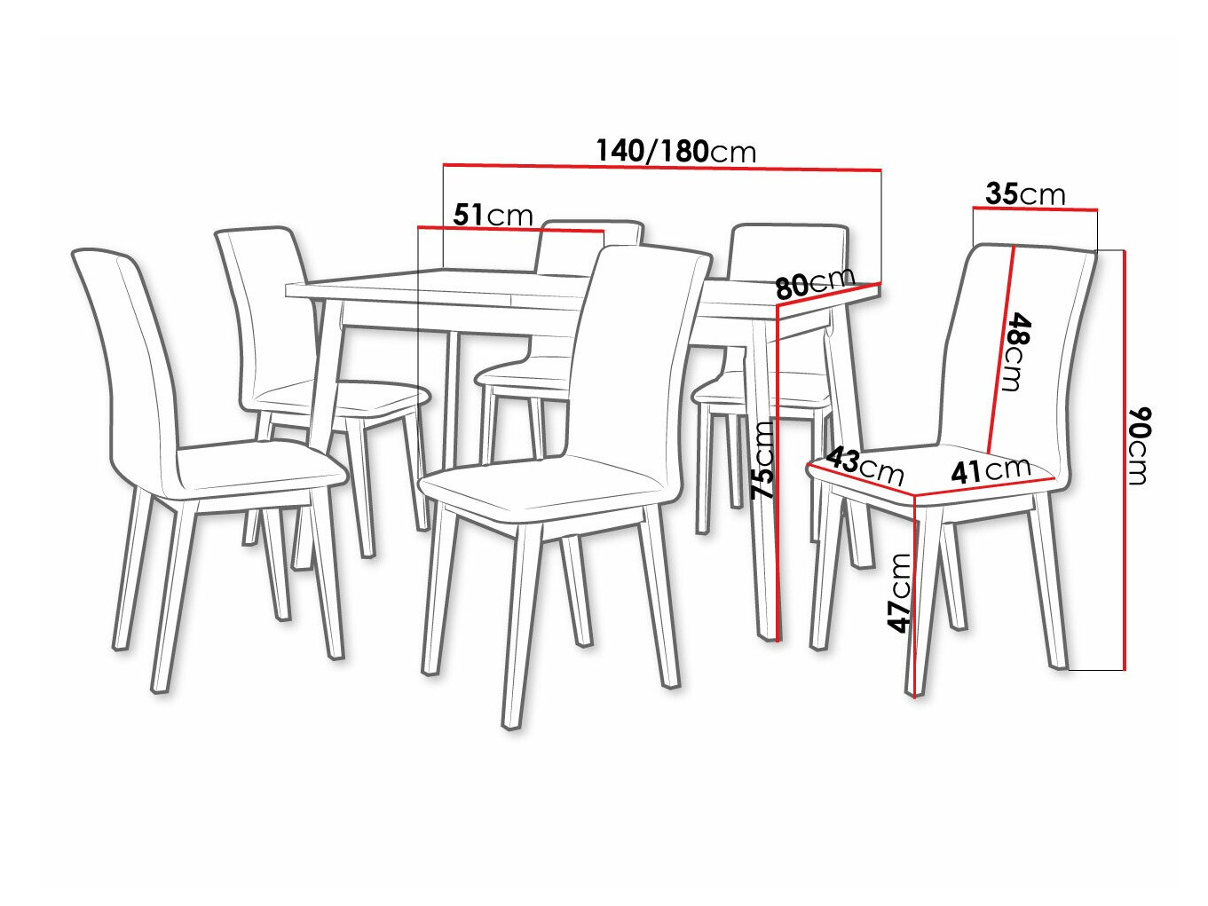 Eetkamerset Victorville 288 (Artisan eiken + Zwart)