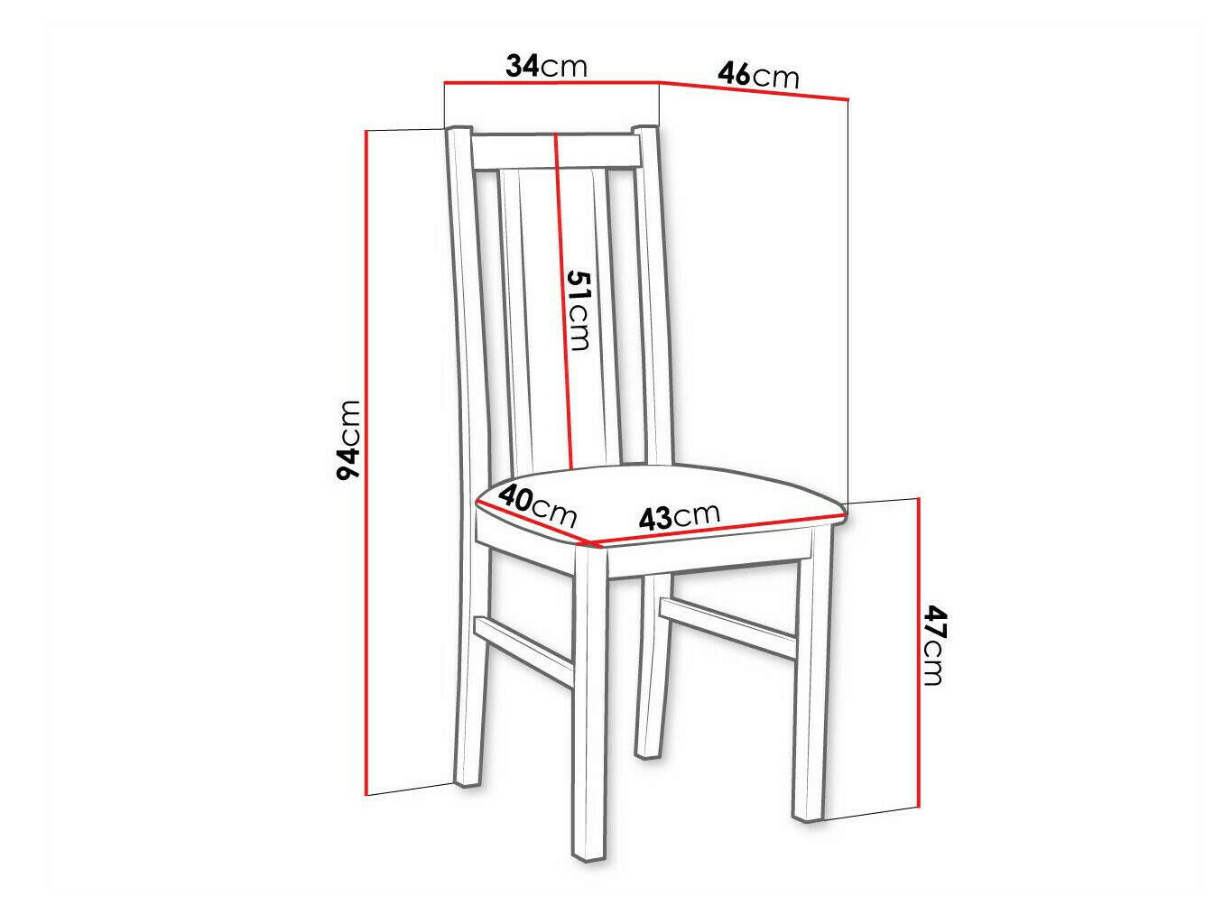 Stoel Victorville 143 (Wit)