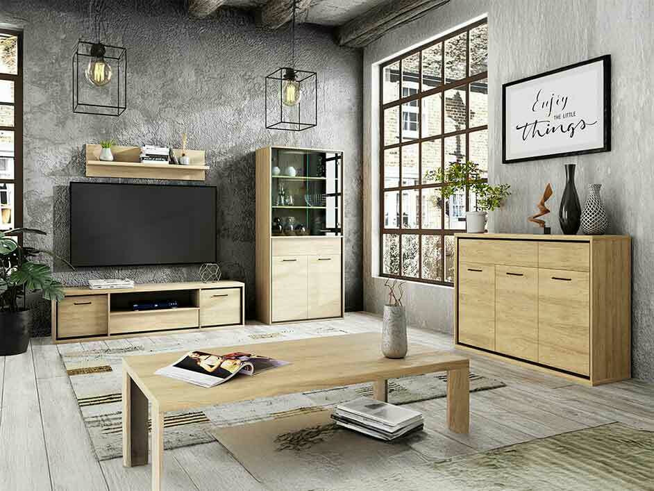 Woonkamerset Etrmoni 118 (Licht hout)