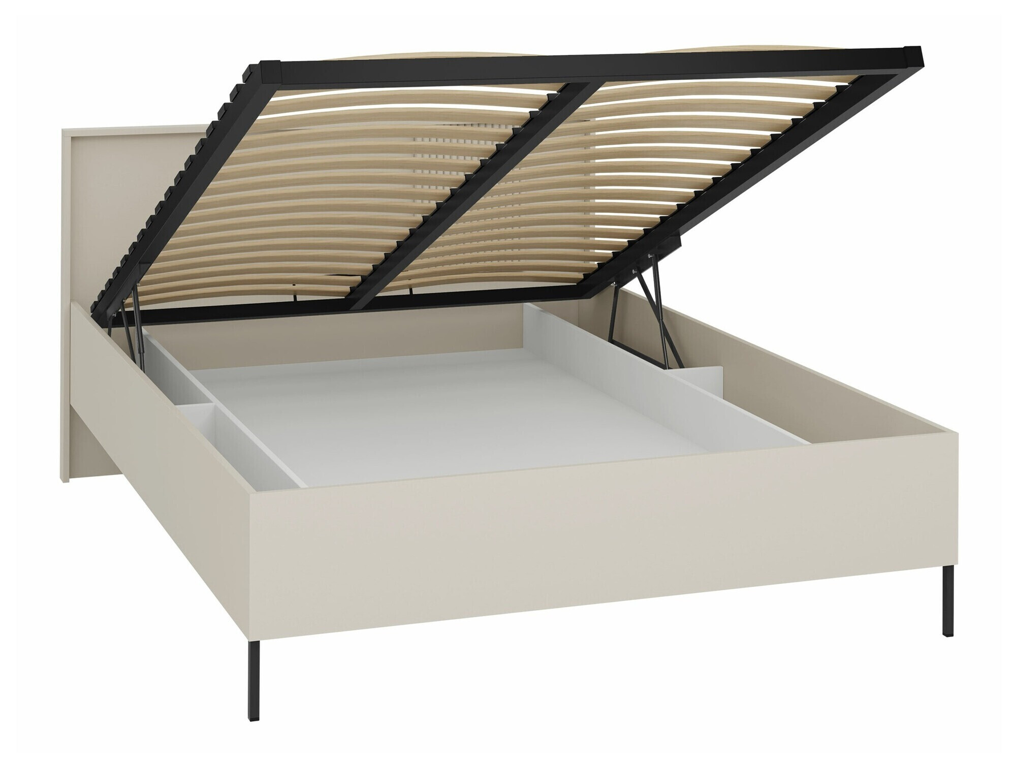 Bed Lunole 105 (Artisan eiken + Zwart)