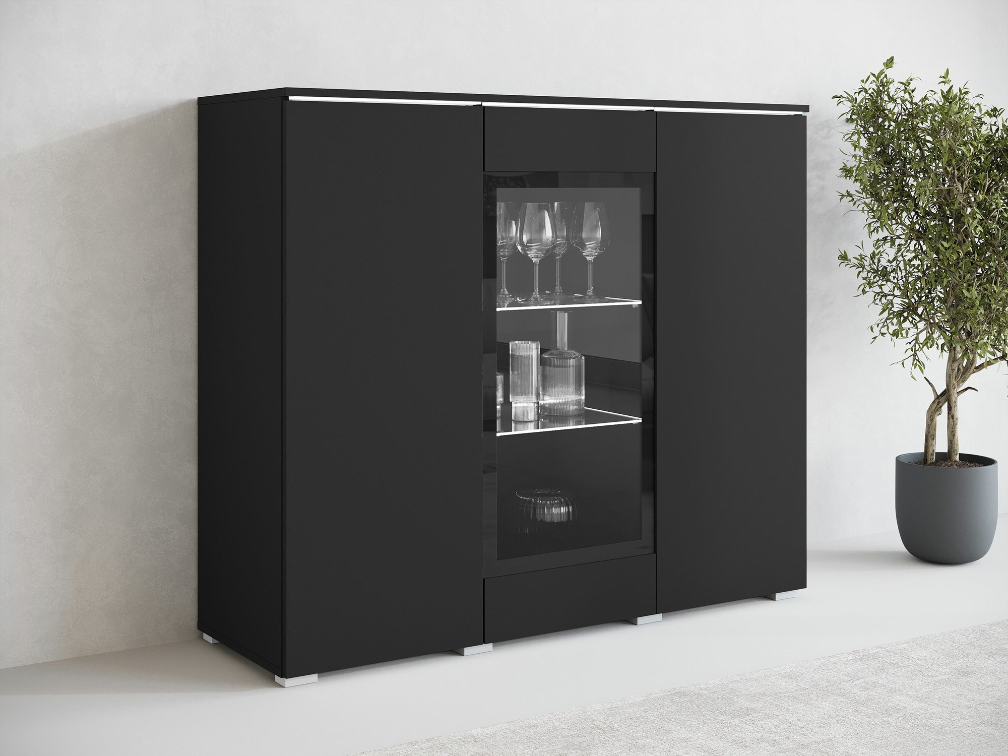 Dressoir Sarasota 186 (Grafiet)