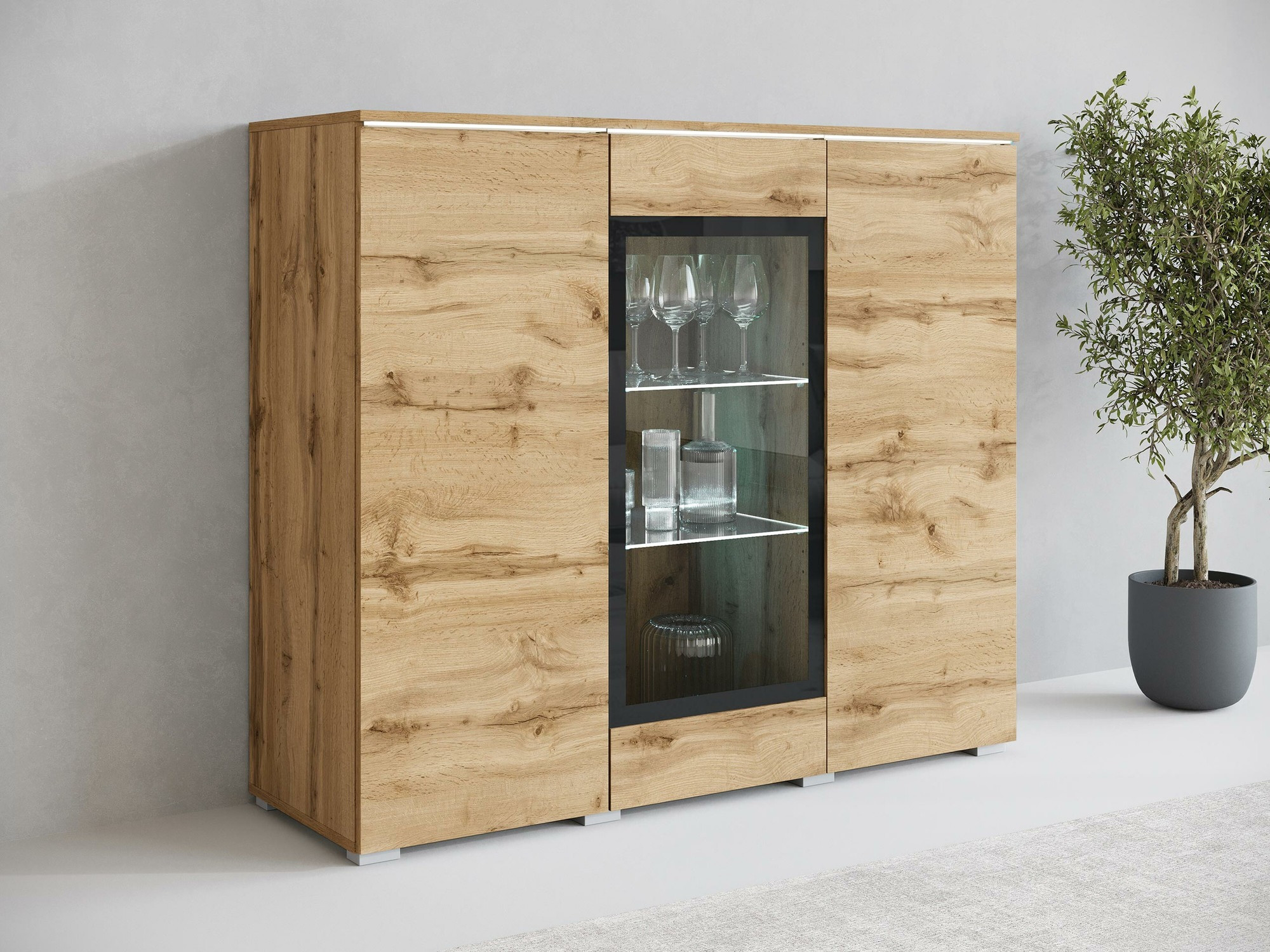 Dressoir Sarasota 186 (Wotan eik)