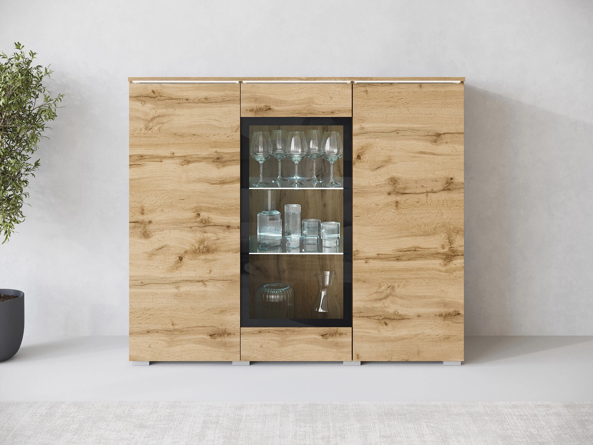 Dressoir Sarasota 186 (Wotan eik)