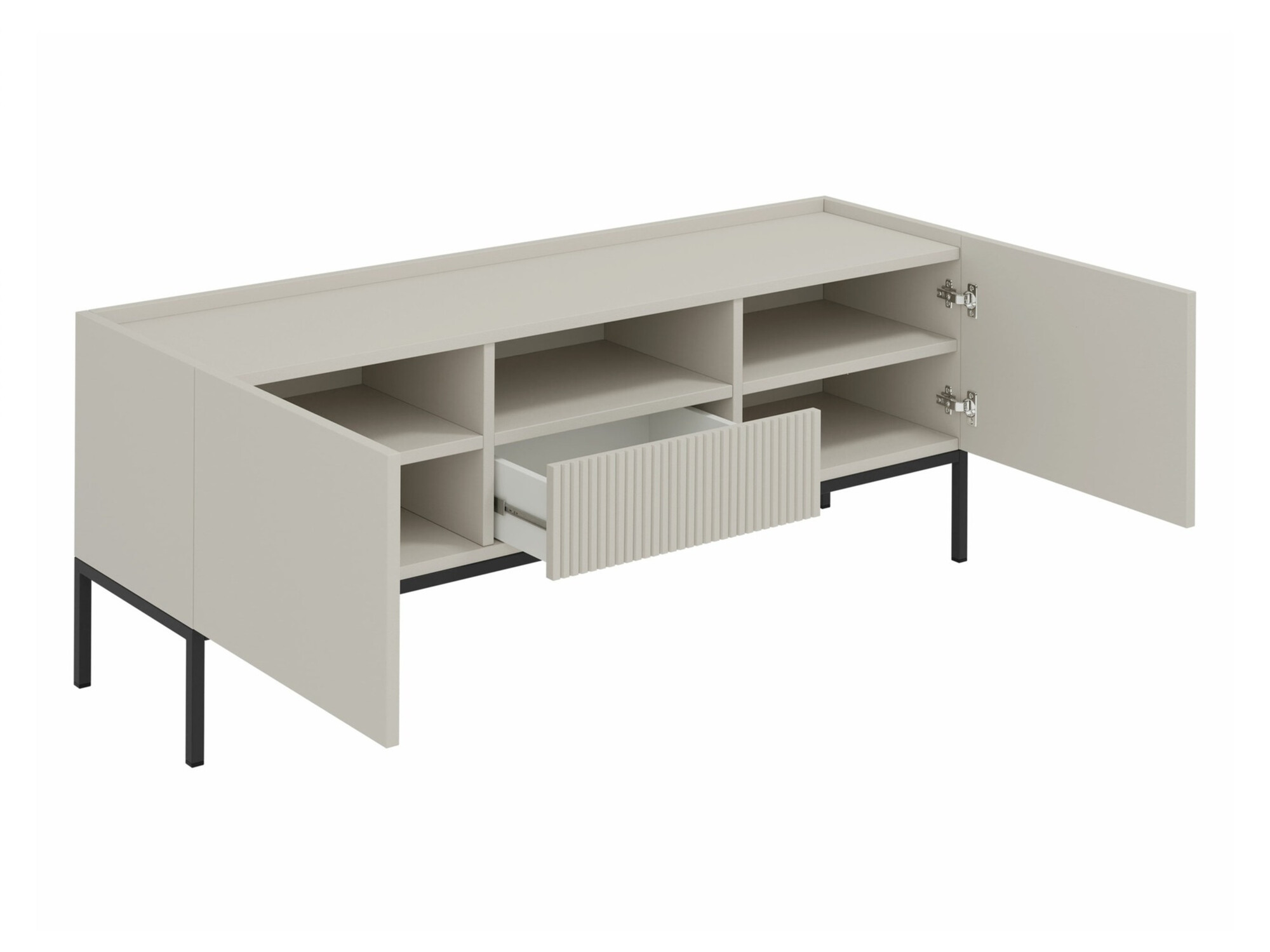 TV-meubel Lunole 109 (Artisan eiken + Zwart)