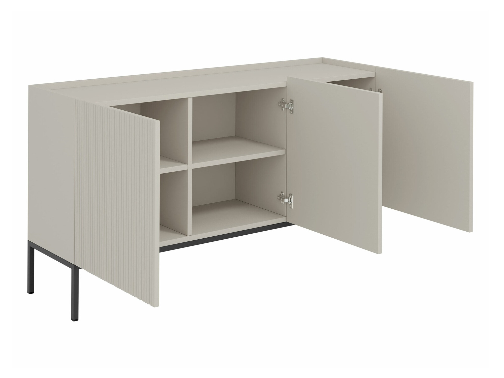 Woonkamerset Lunole 110 (Artisan eiken + Zwart)