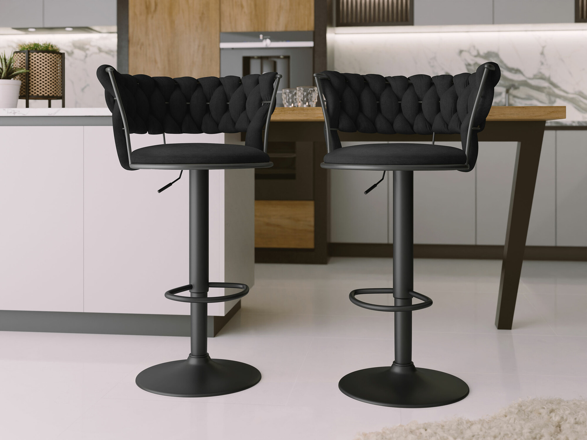 Barkruk Comfivo 441 (Zwart)