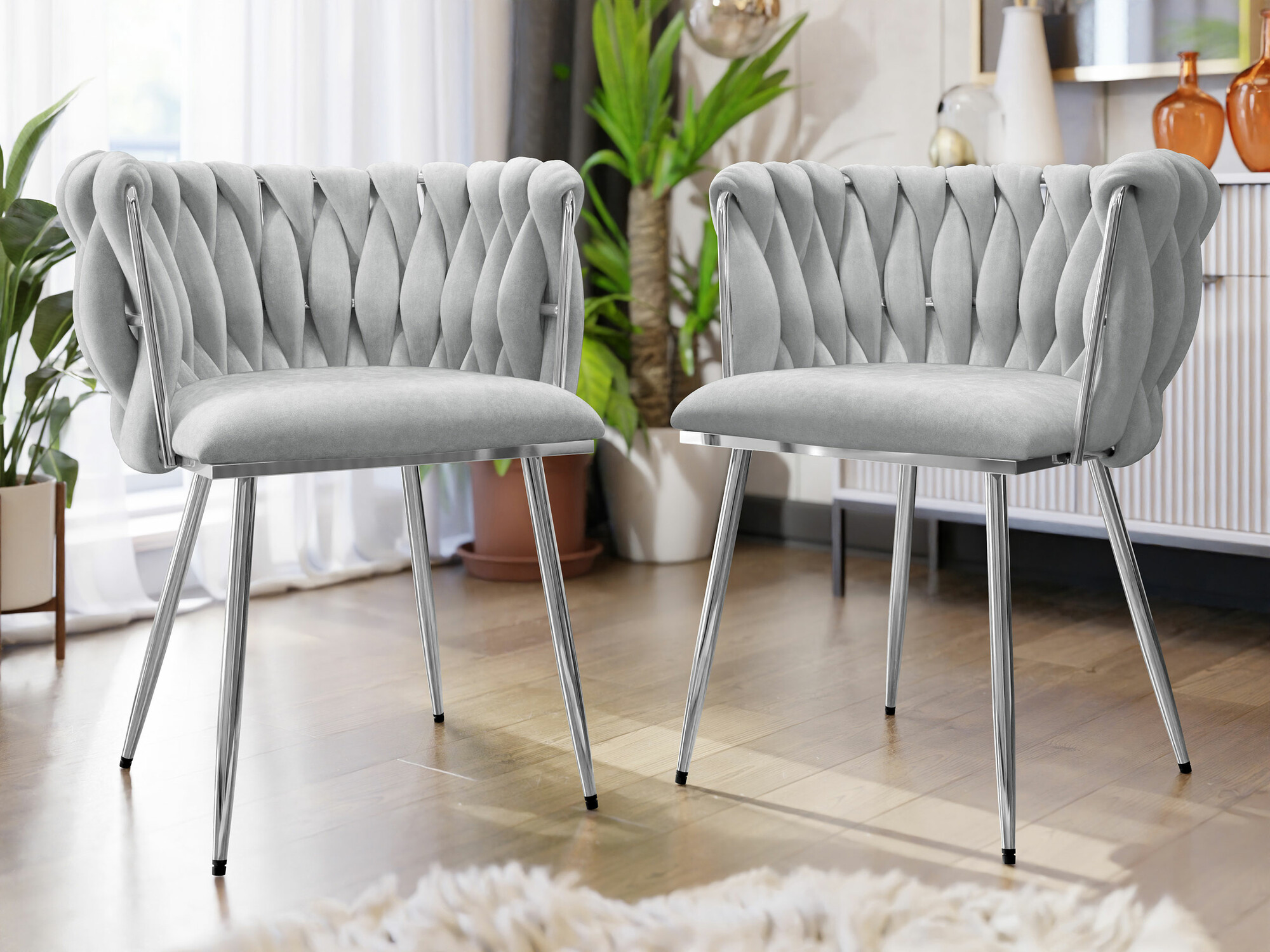 Stoel Comfivo 434 (Zilver + Grijs)