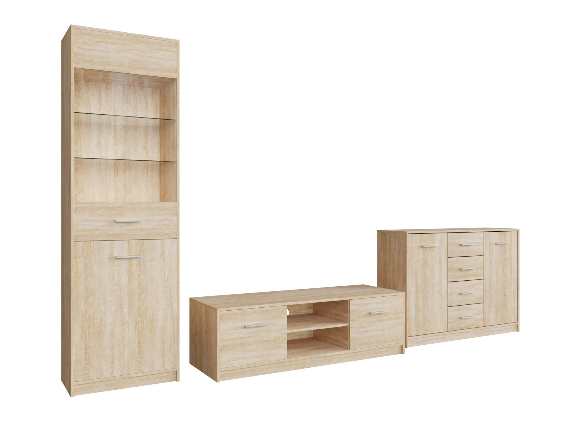 Woonkamerset Novsore 162 (Sonoma eik)