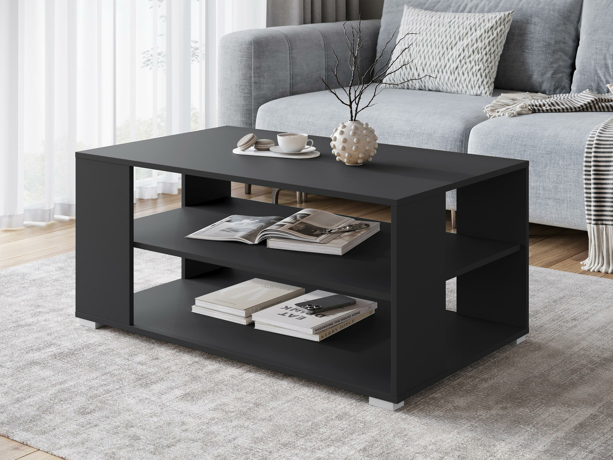 Salontafel Sarasota 187 (Grafiet)