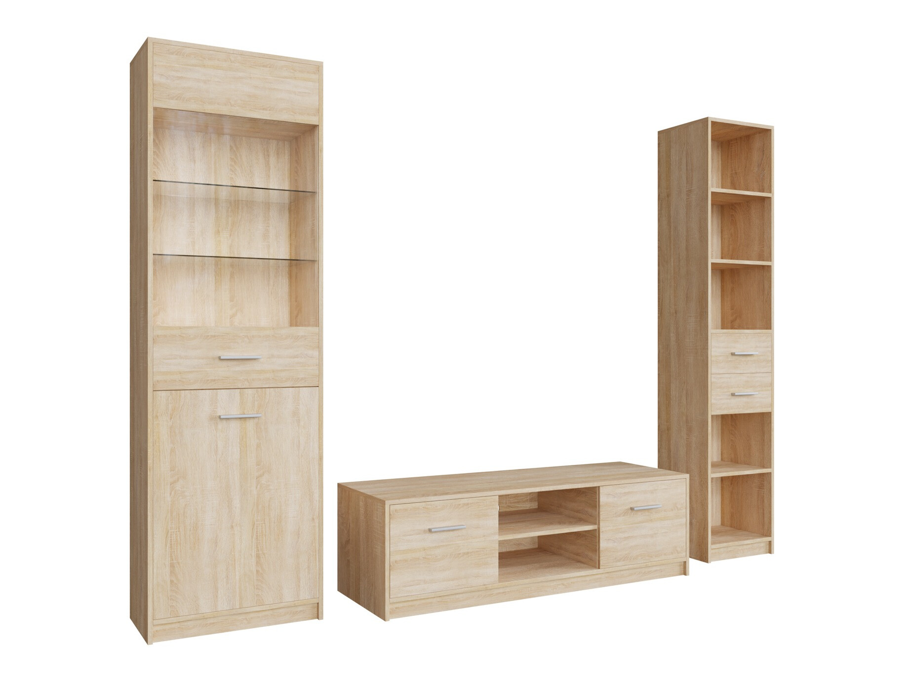 Woonkamerset Novsore 163 (Sonoma eik)