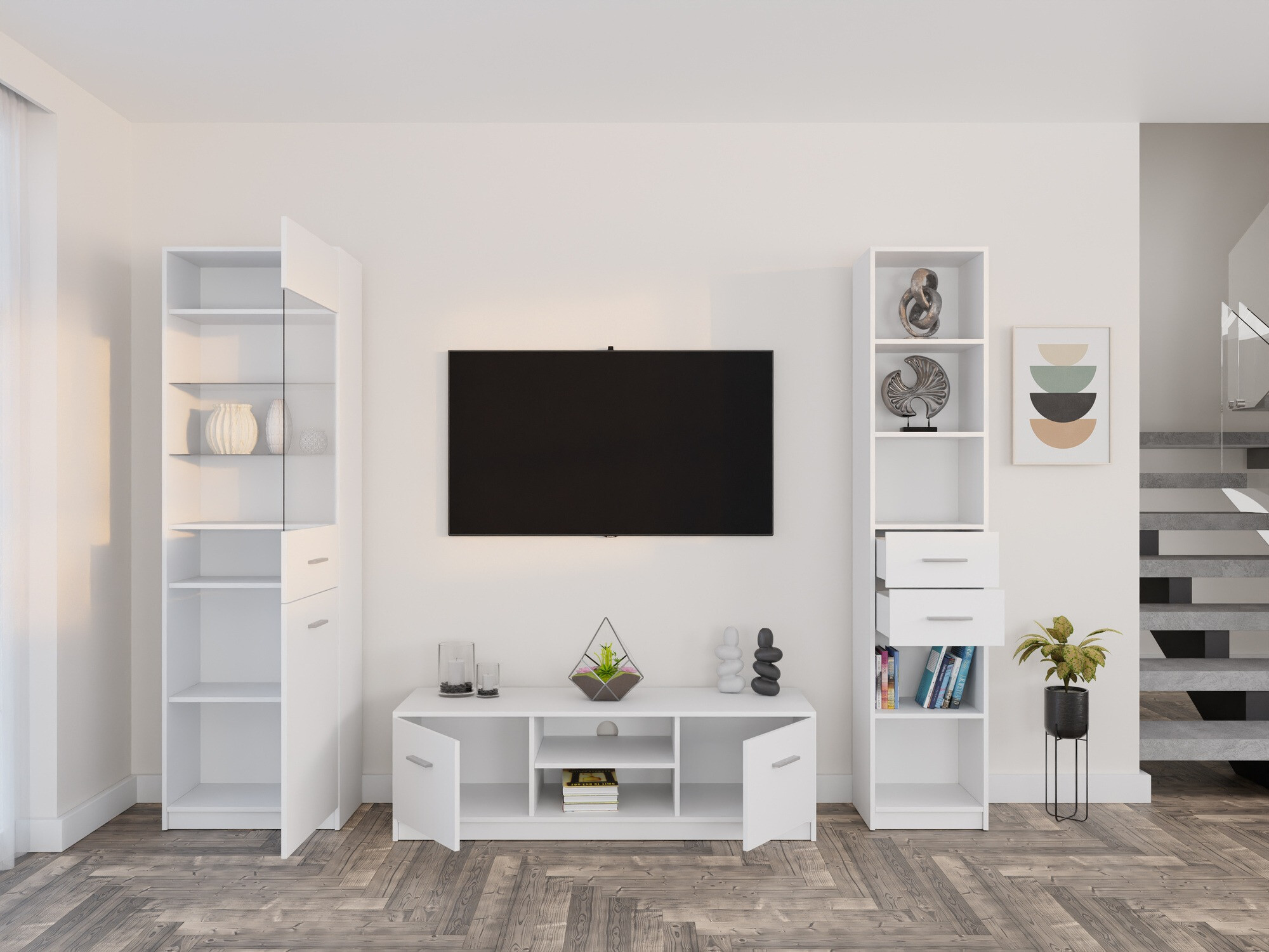 Woonkamerset Novsore 163 (Wit)