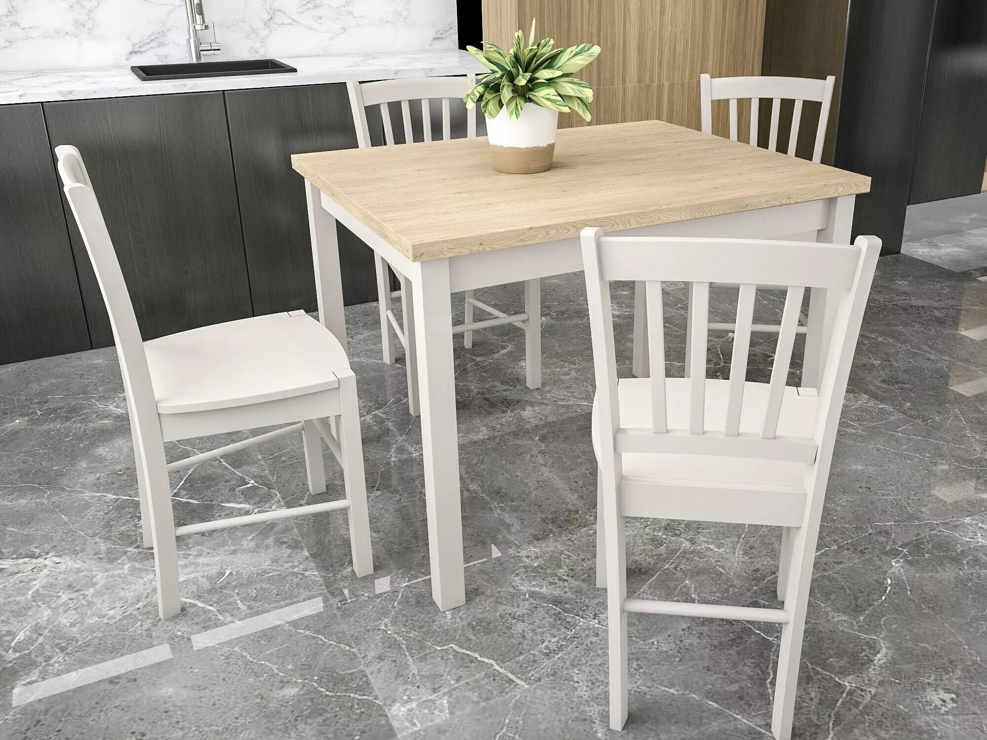 Tafel Detroit 705 (Eiken + Kasjmier)