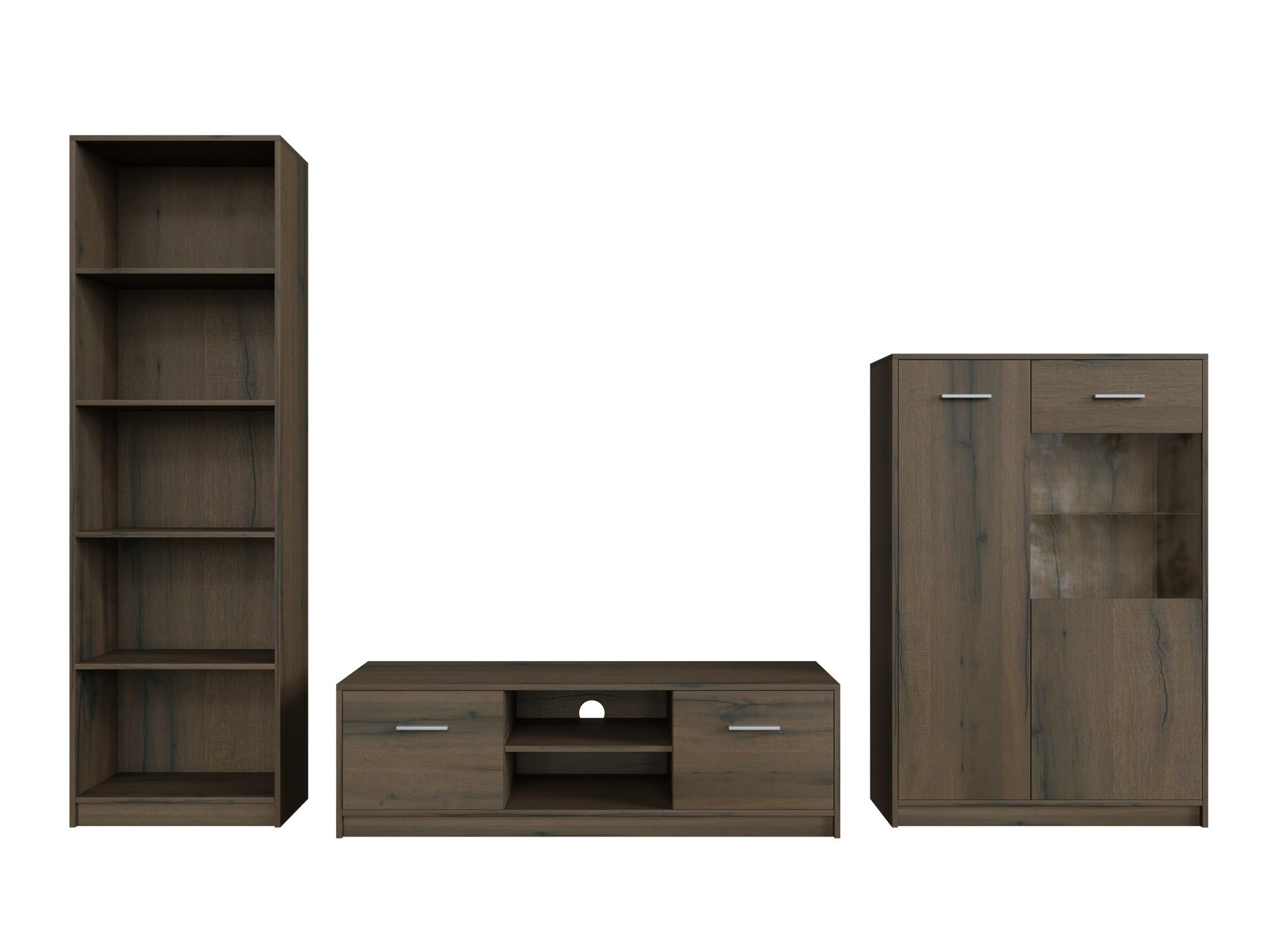 Woonkamerset Novsore 164 (Donkere eik)