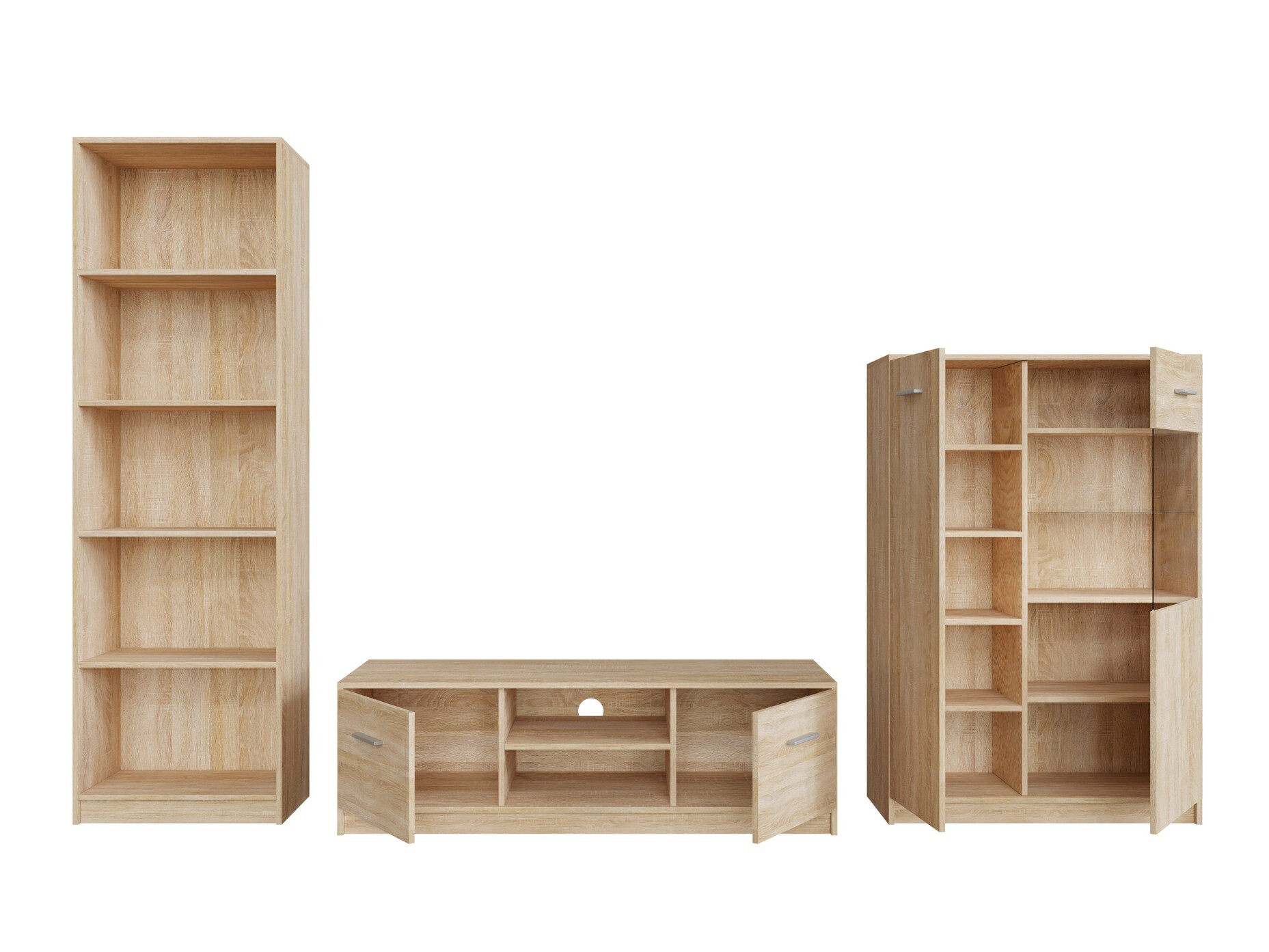 Woonkamerset Novsore 164 (Sonoma eik)