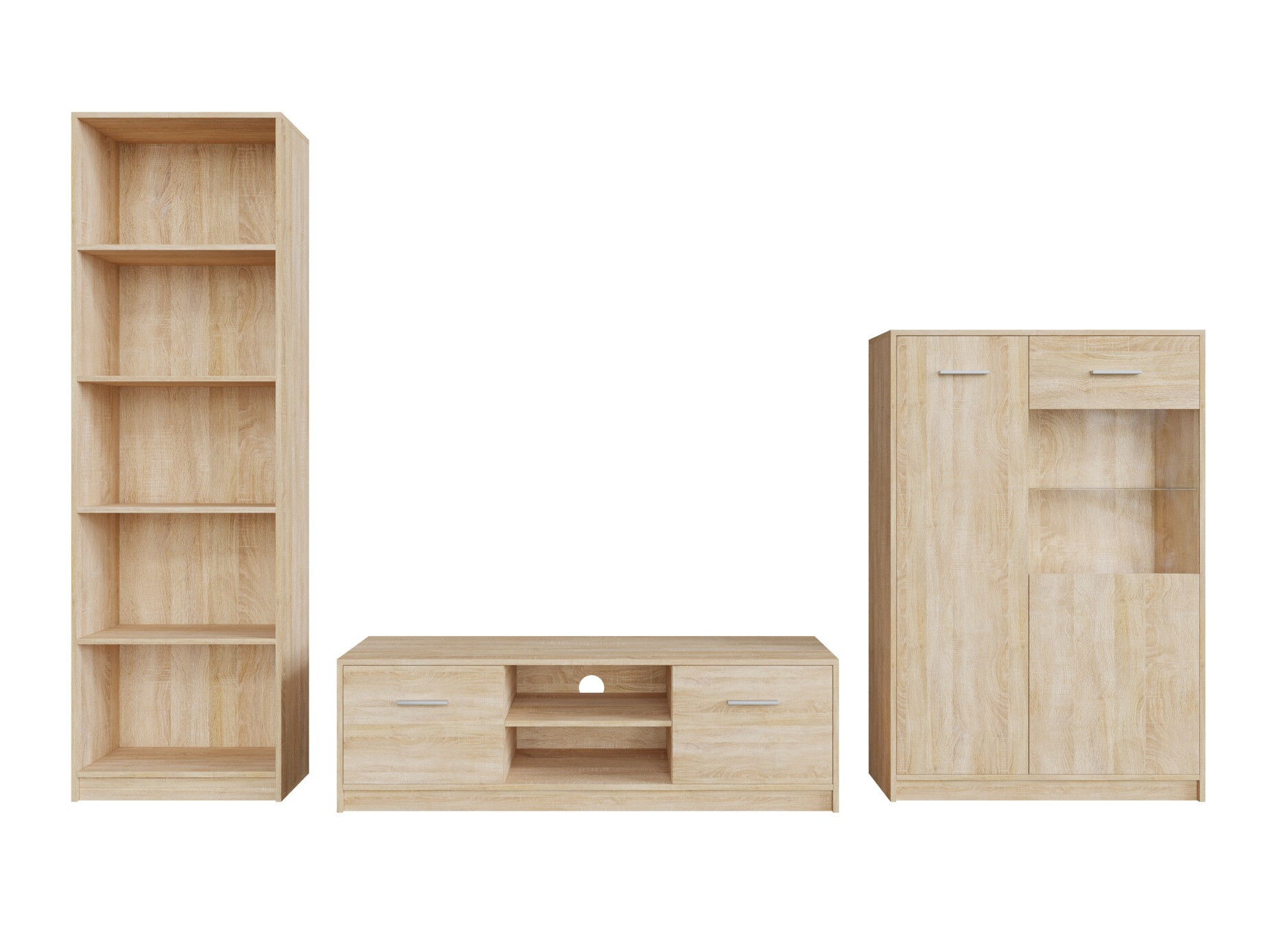 Woonkamerset Novsore 164 (Sonoma eik)