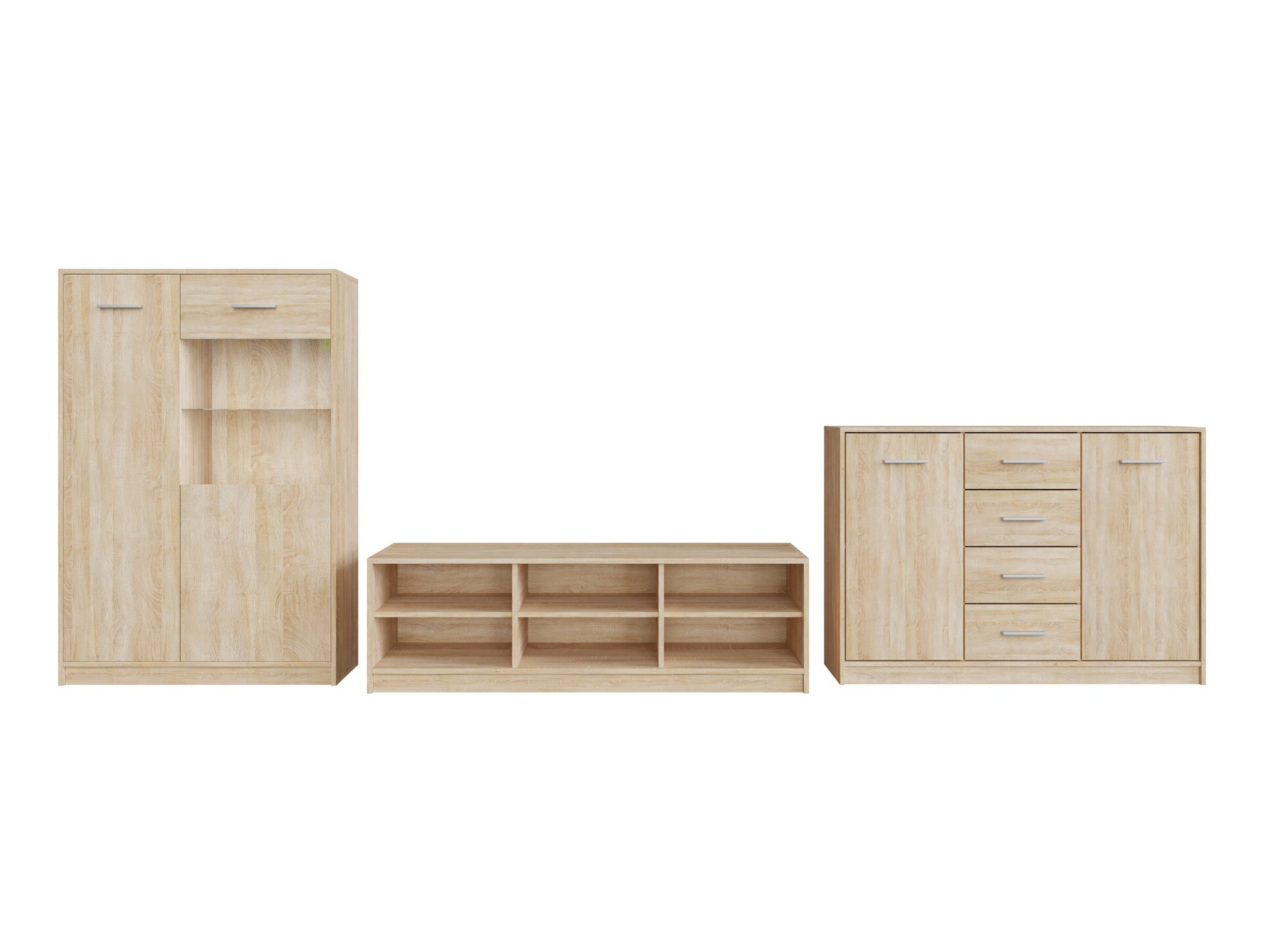 Woonkamerset Novsore 165 (Sonoma eik)