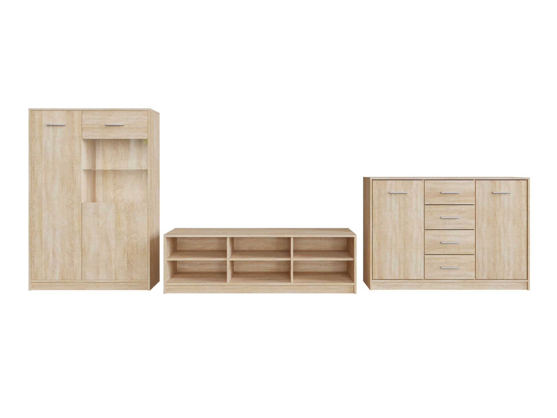 Woonkamerset Novsore 165 (Sonoma eik)