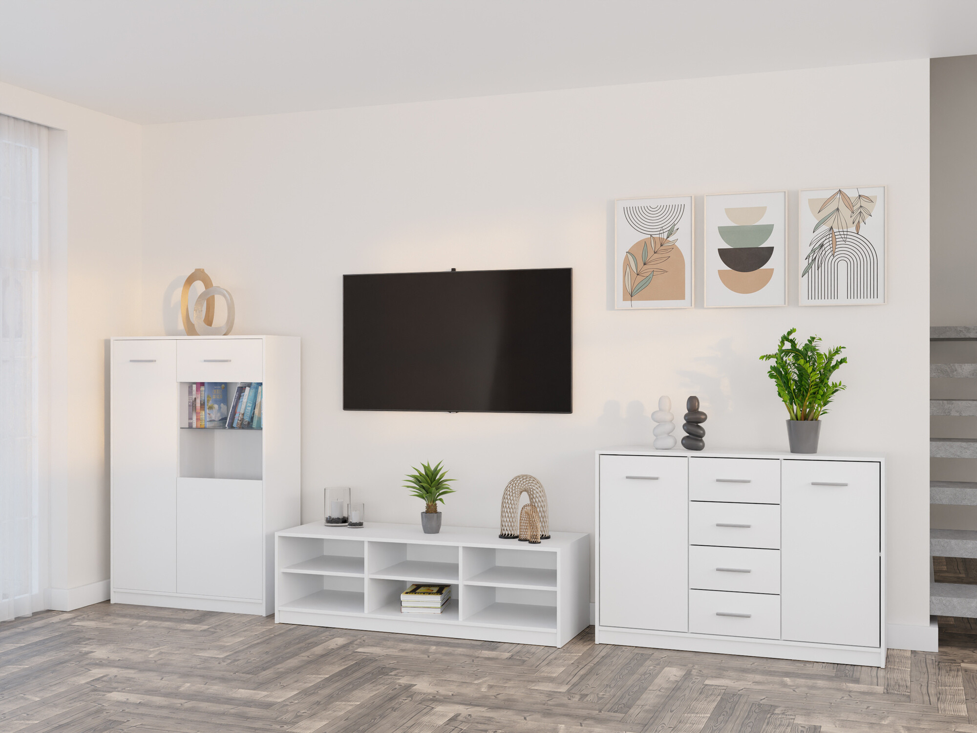 Woonkamerset Novsore 165 (Wit)