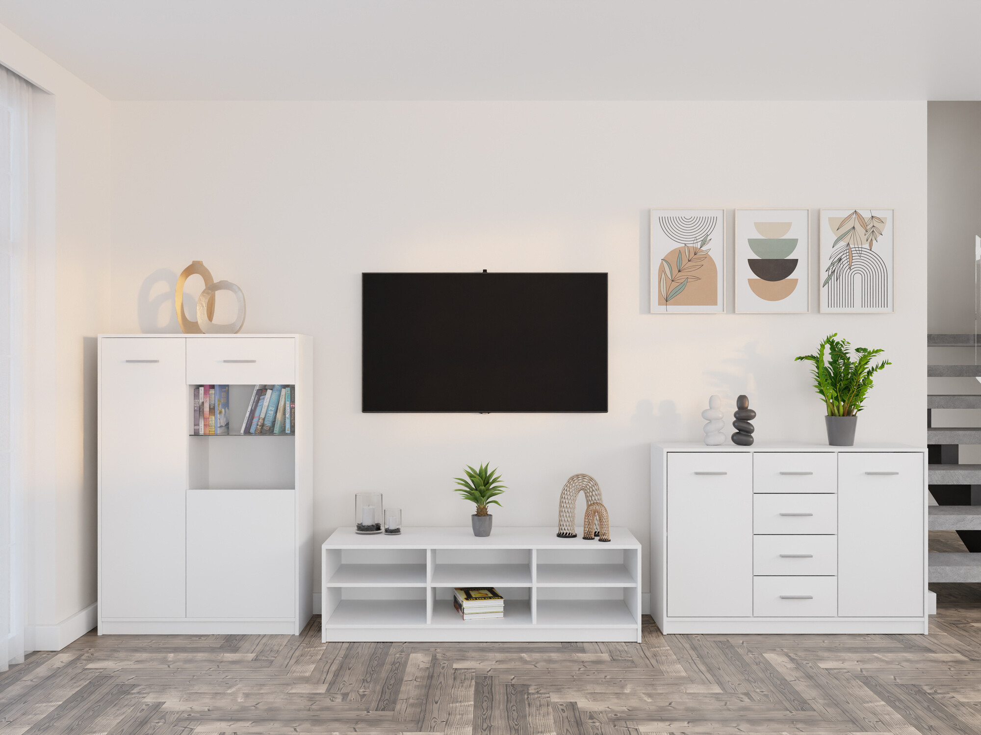 Woonkamerset Novsore 165 (Wit)