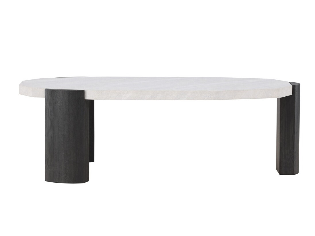 Salontafel Dallas 4792 (Zwart + Wit marmer)