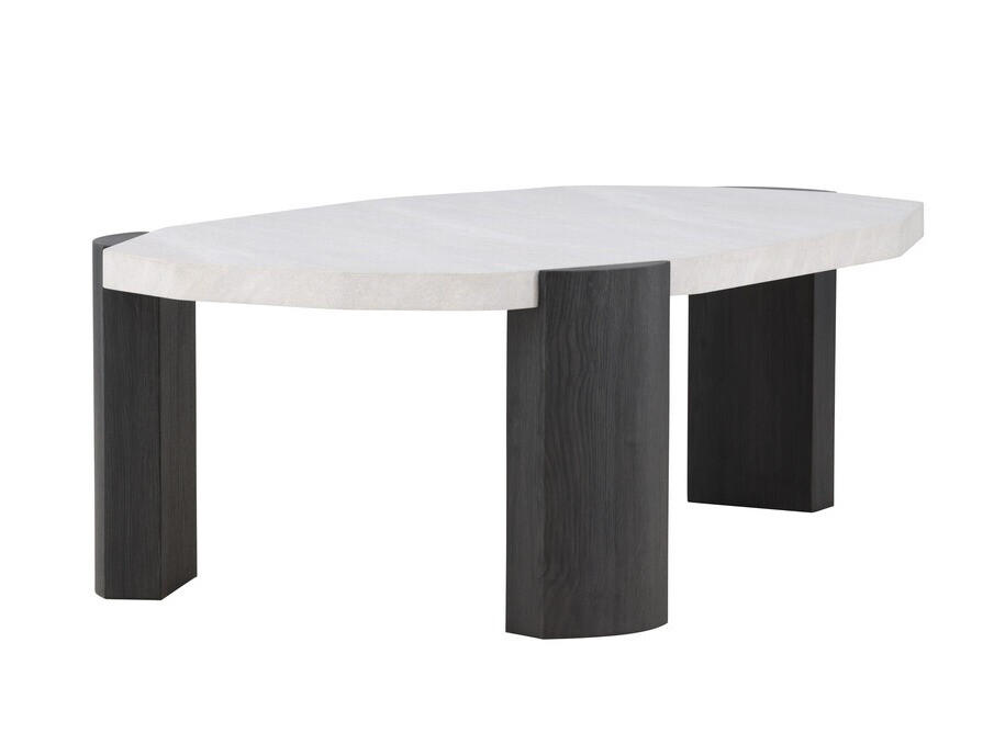 Salontafel Dallas 4792 (Zwart + Wit marmer)