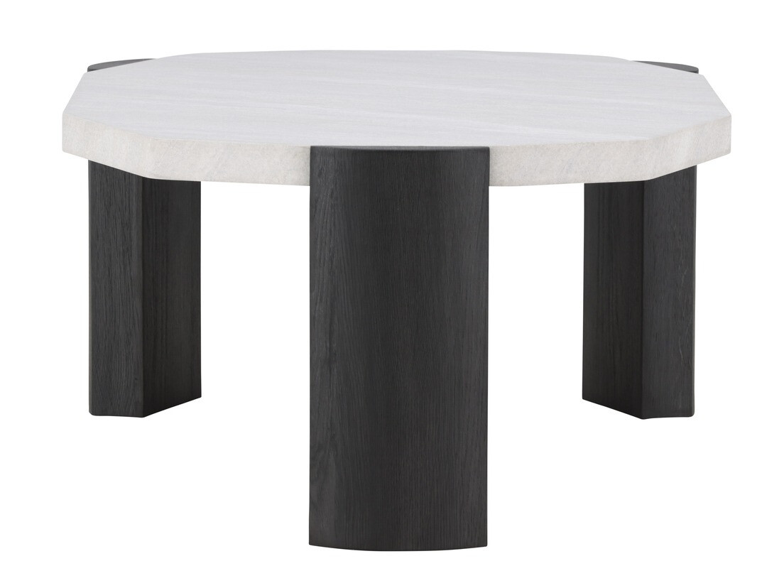 Salontafel Dallas 4792 (Zwart + Wit marmer)