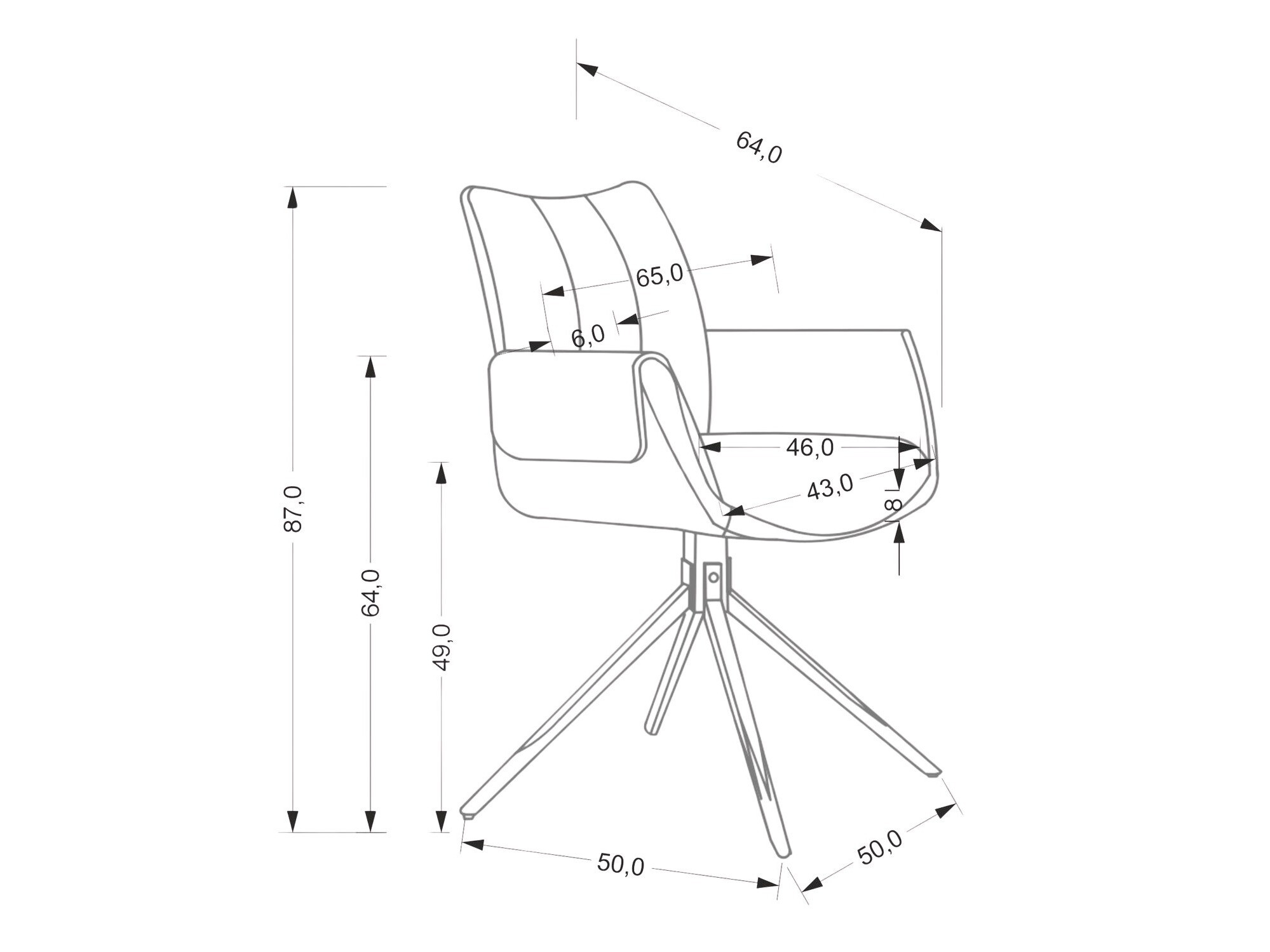 Stoel Houston 1920 (Khaki)