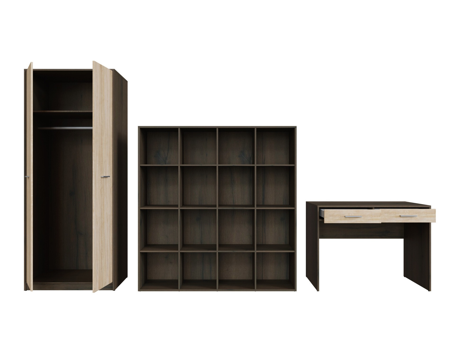 Thuiskantoorset Novsore 166 (Donkere eik + Sonoma eik)