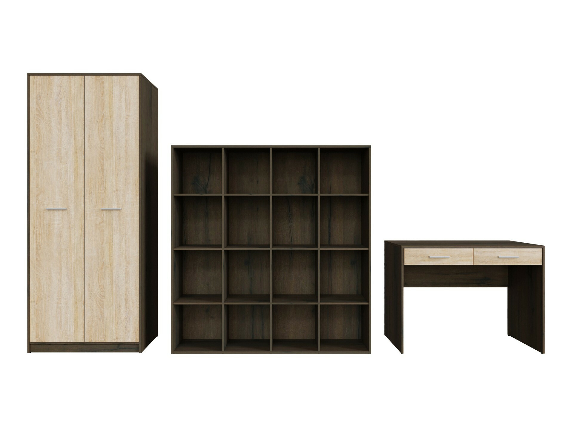 Thuiskantoorset Novsore 166 (Donkere eik + Sonoma eik)