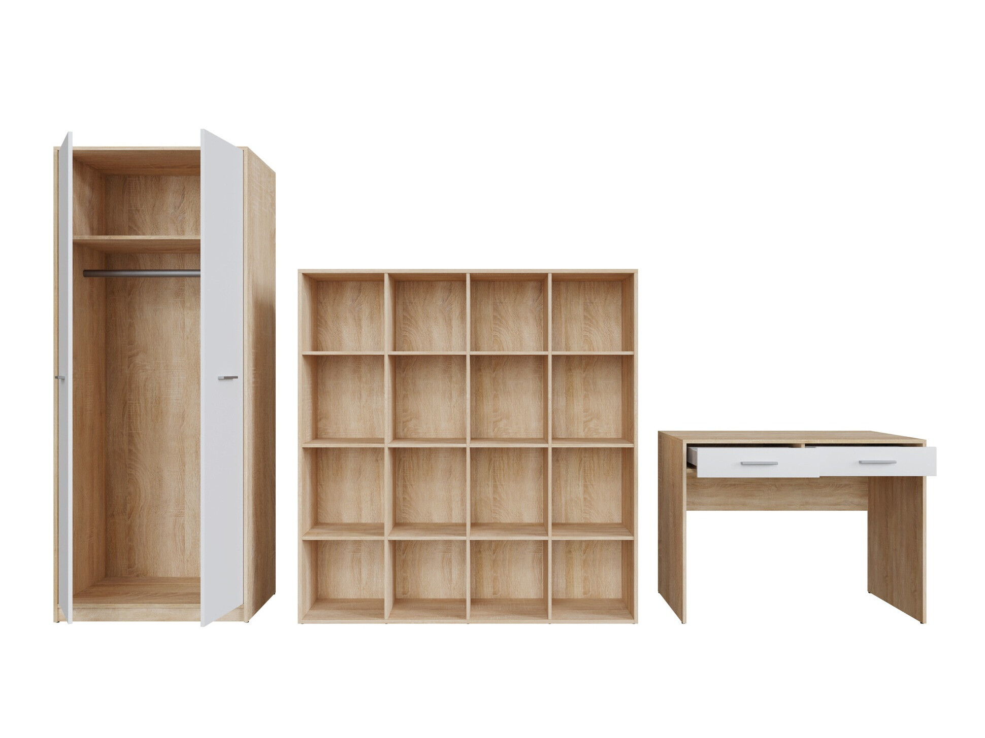 Thuiskantoorset Novsore 166 (Sonoma eik + Wit)