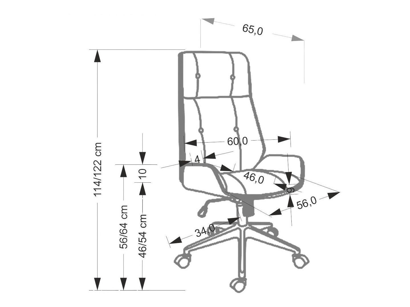 Bureaustoel Houston 1926 (Beige)