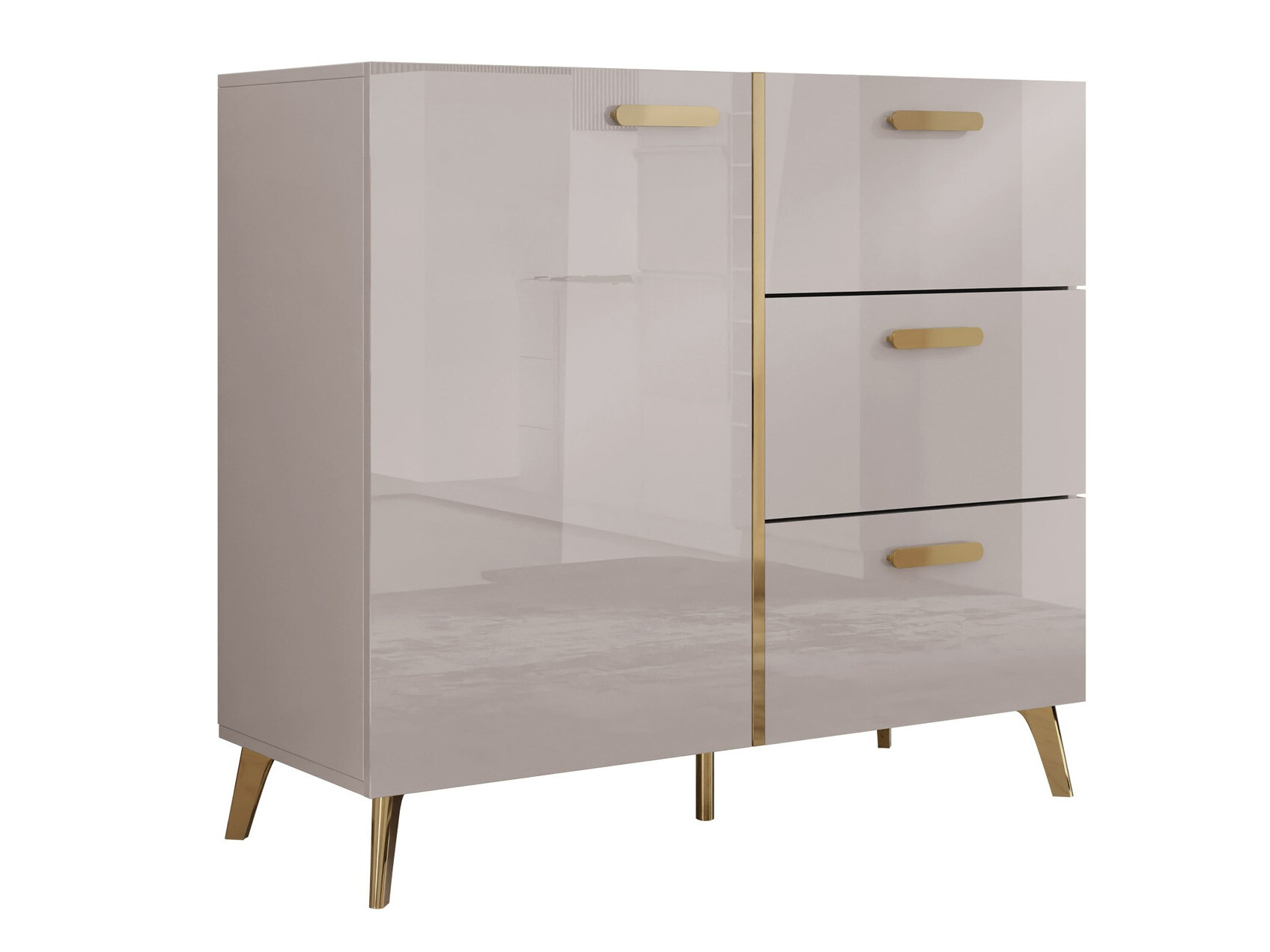 Ladekast Comfivo Teslomo 108 (Kasjmier + Glanzend kasjmier)