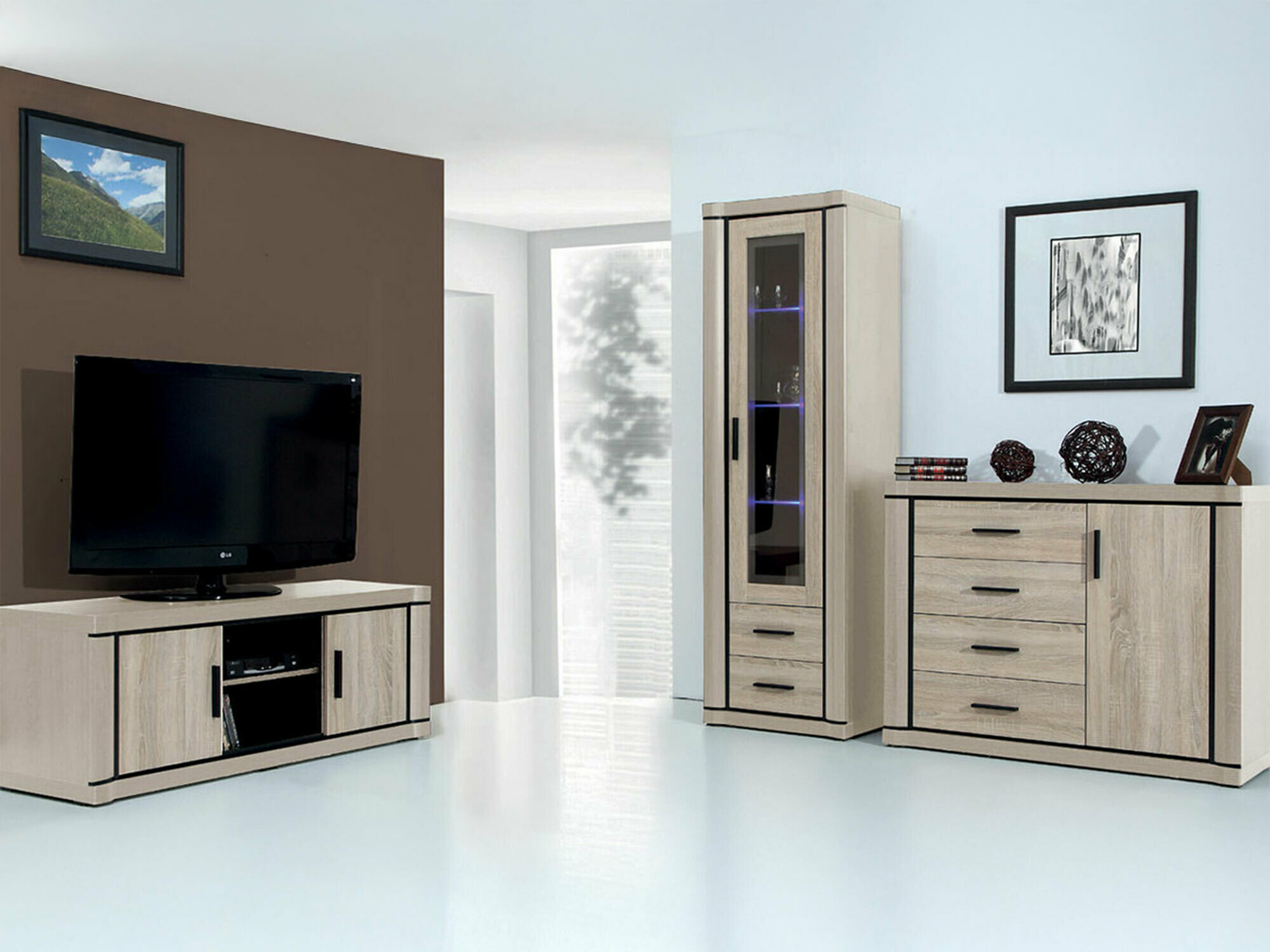 Woonkamerset Lorelie 122 (Sonoma eik)