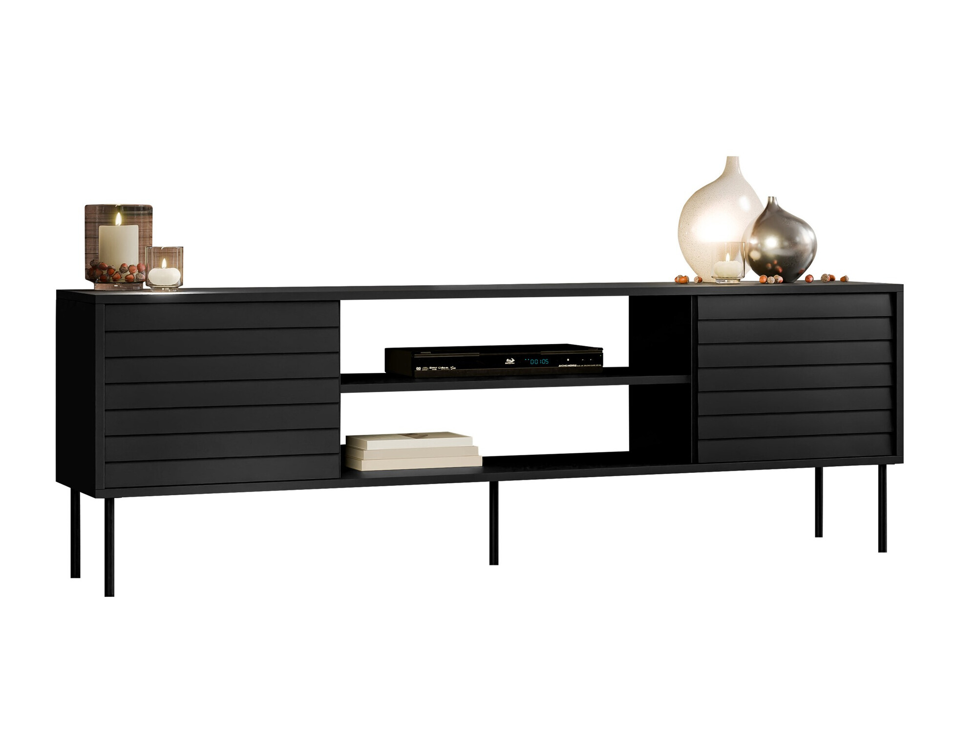 TV-meubel Flosoru 104 (Zwart)