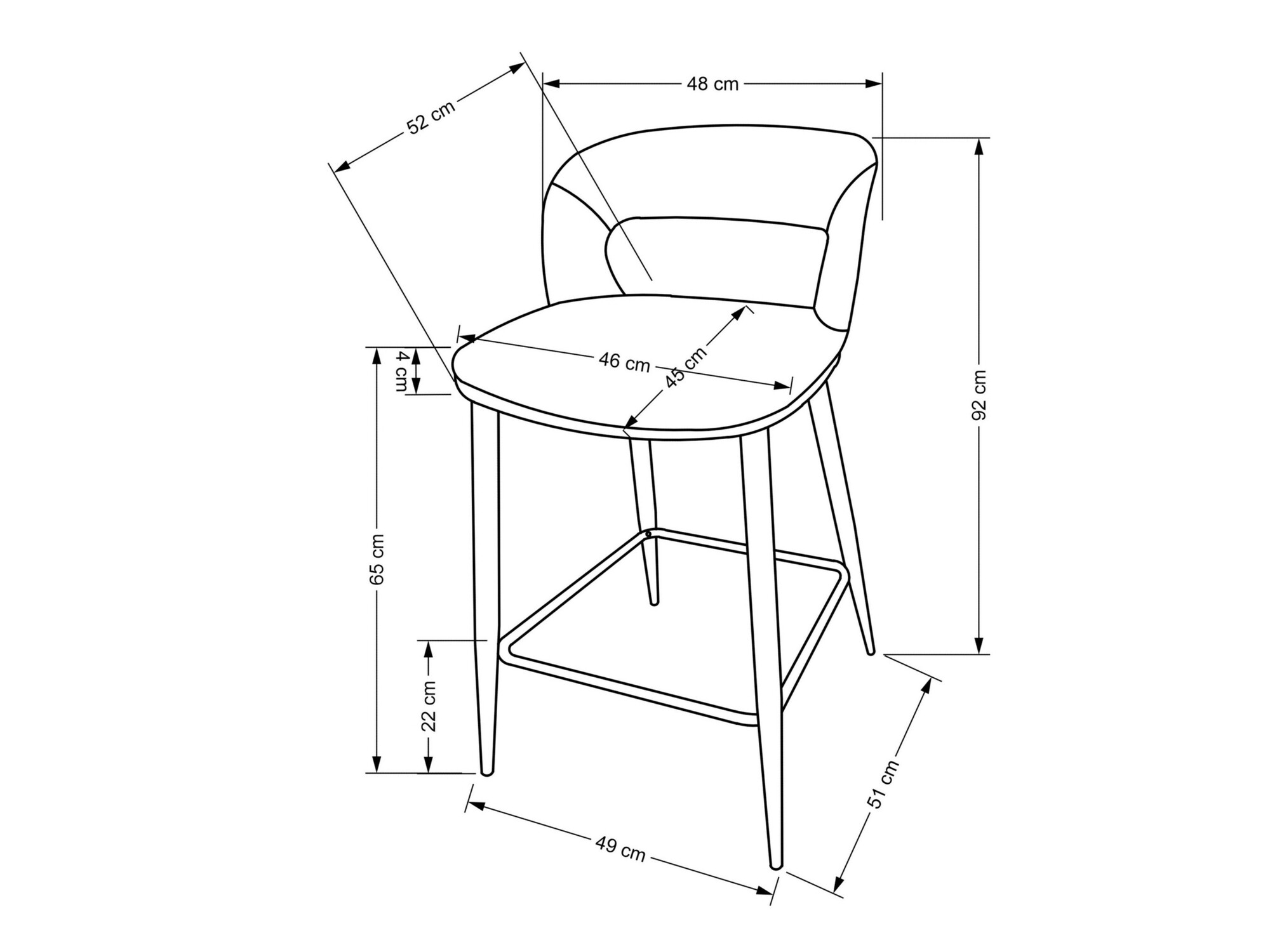 Counterstoel Houston 1932 (Beige)