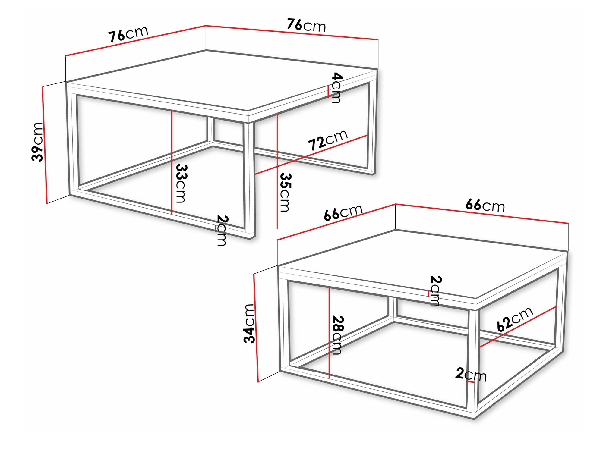 Salontafel set Oswego 102 (Kasjmier + Gouden)