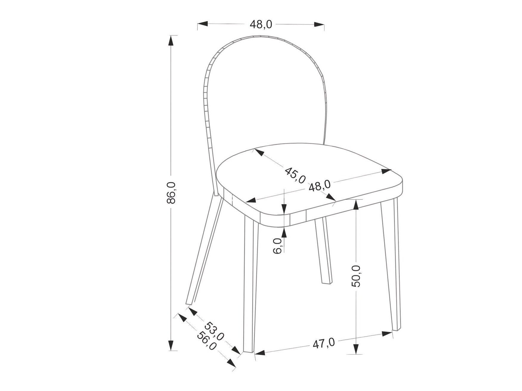 Stoel Houston 1931 (Beige + Eiken)