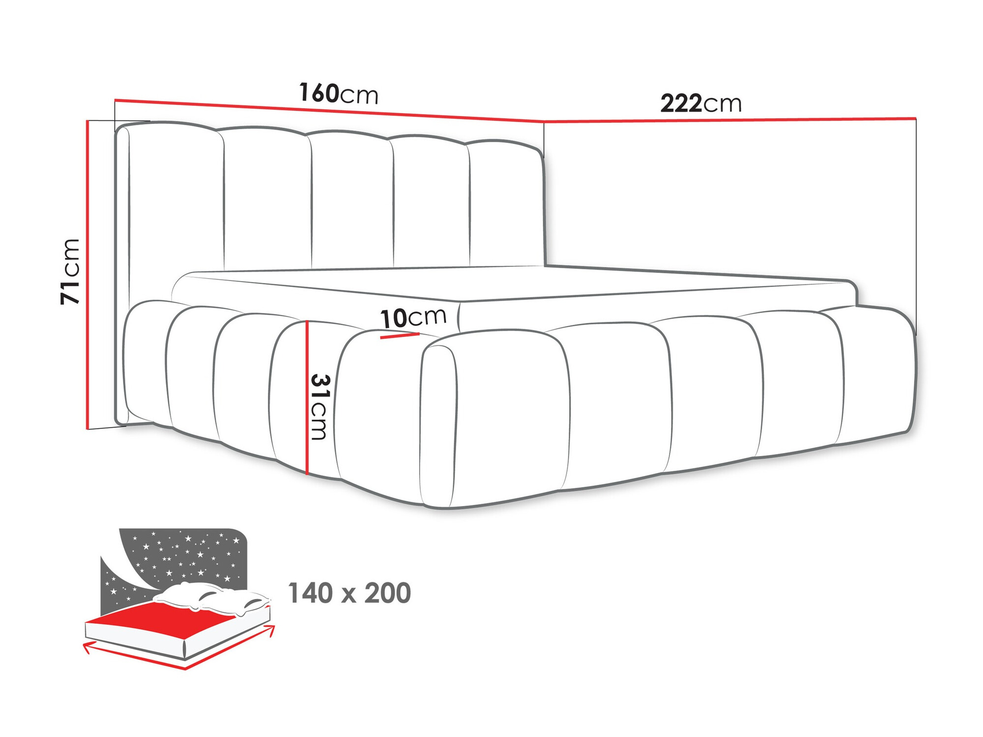 Bed TrendyNest 113 (Abriamo 04)