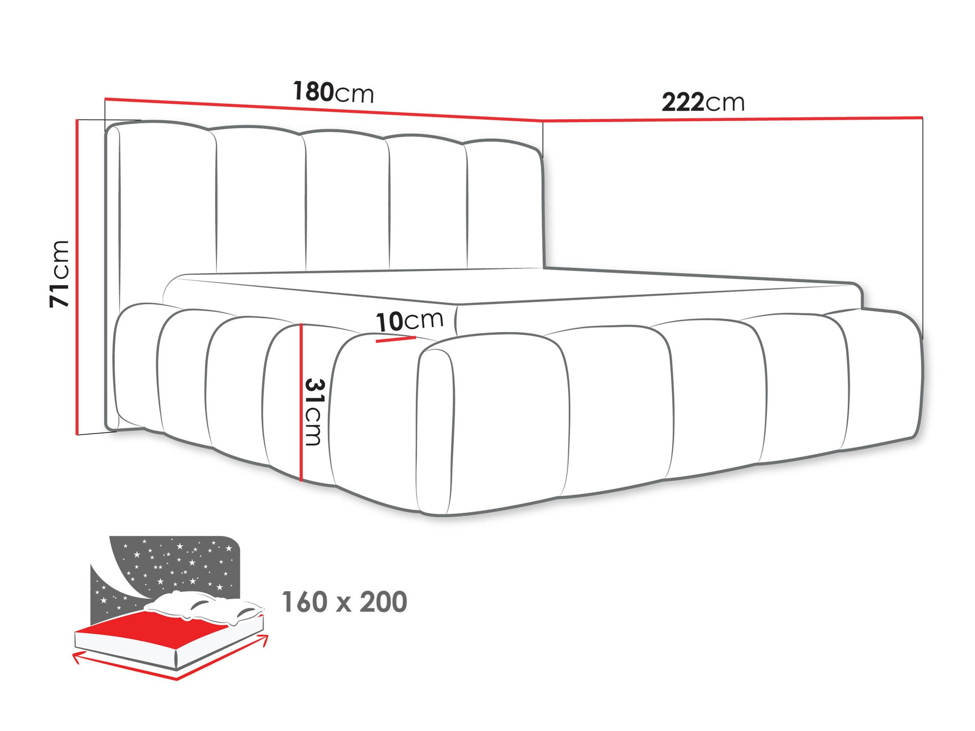 Bed TrendyNest 113 (Abriamo 07)