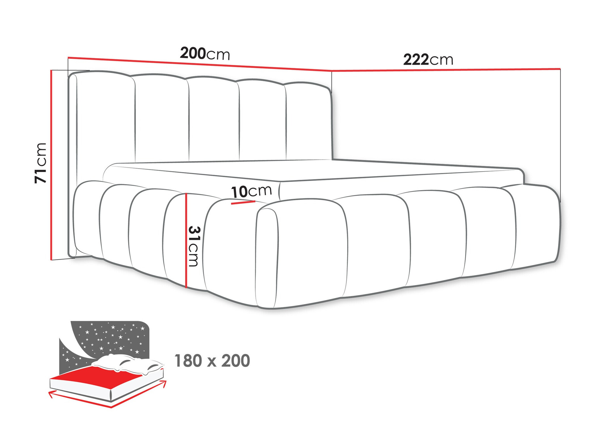 Bed TrendyNest 113 (Kronos 09)